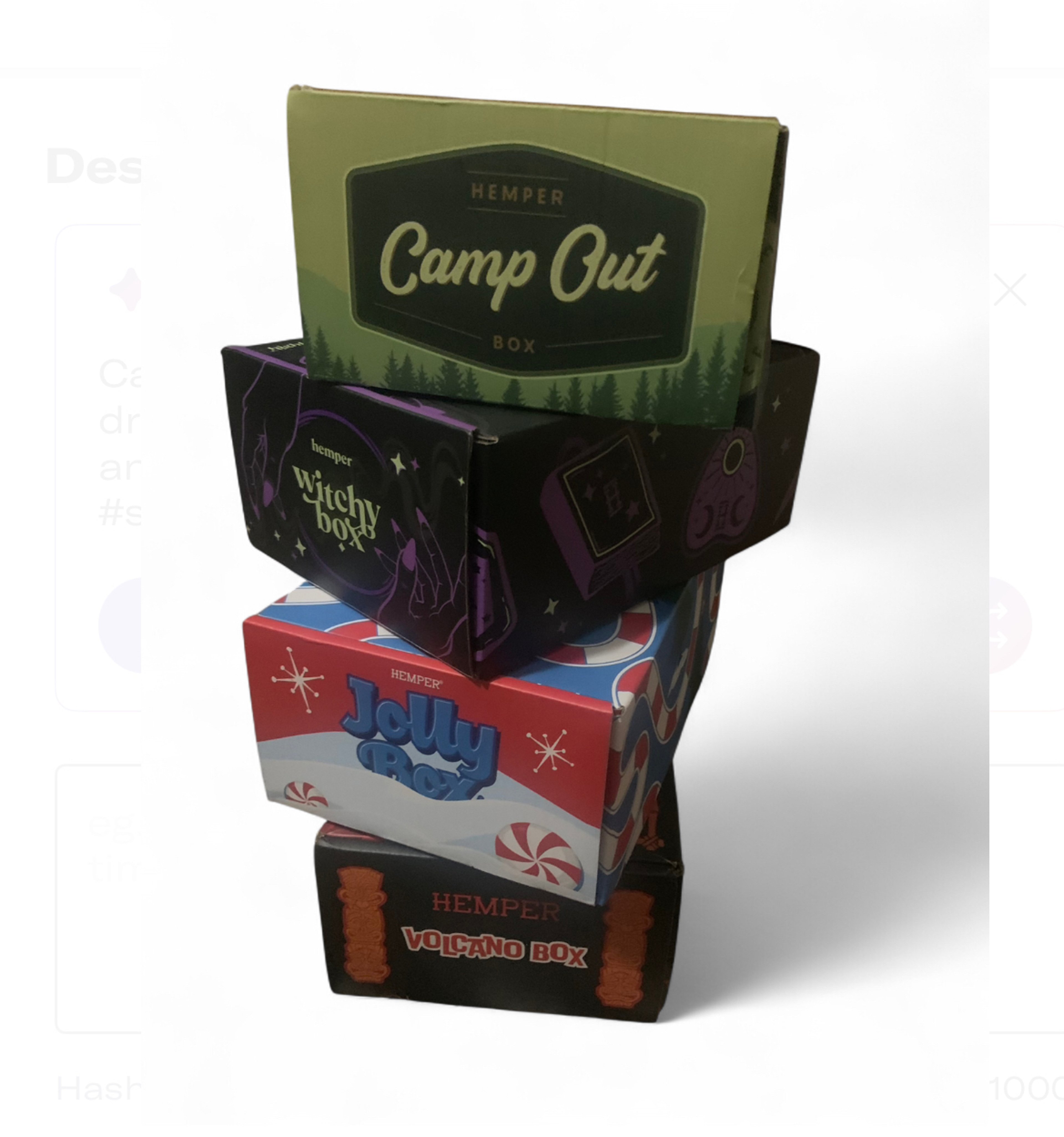 Preview pic of Four Themed Hemper Boxes