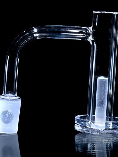 Preview pic of Highly Educated - Control Tower BLK Surface Enhanced Quartz Blender w/ XL 7x30mm SE Pillar Bead
