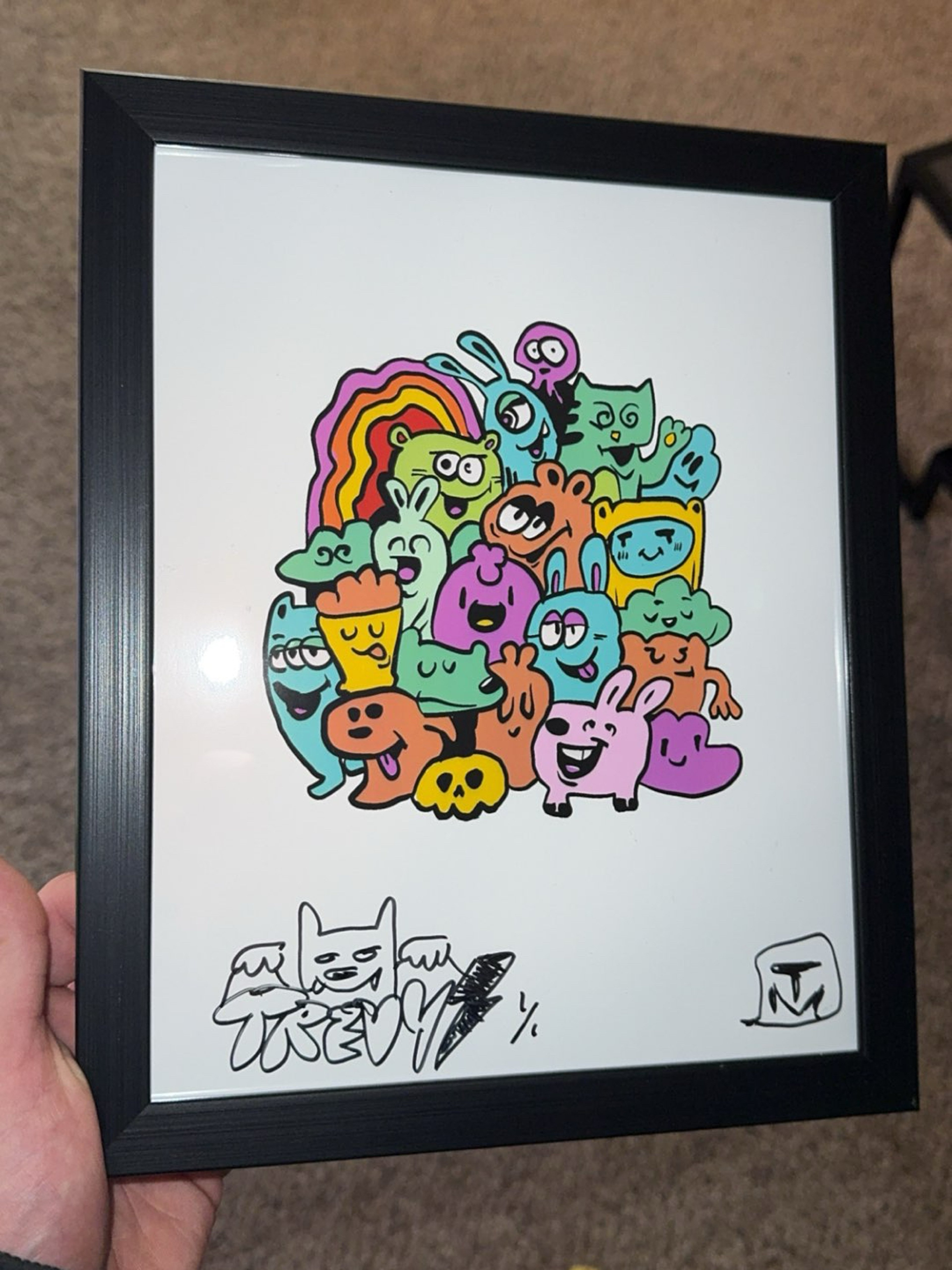 Preview pic of Trevy print drawn on & signed 1/1