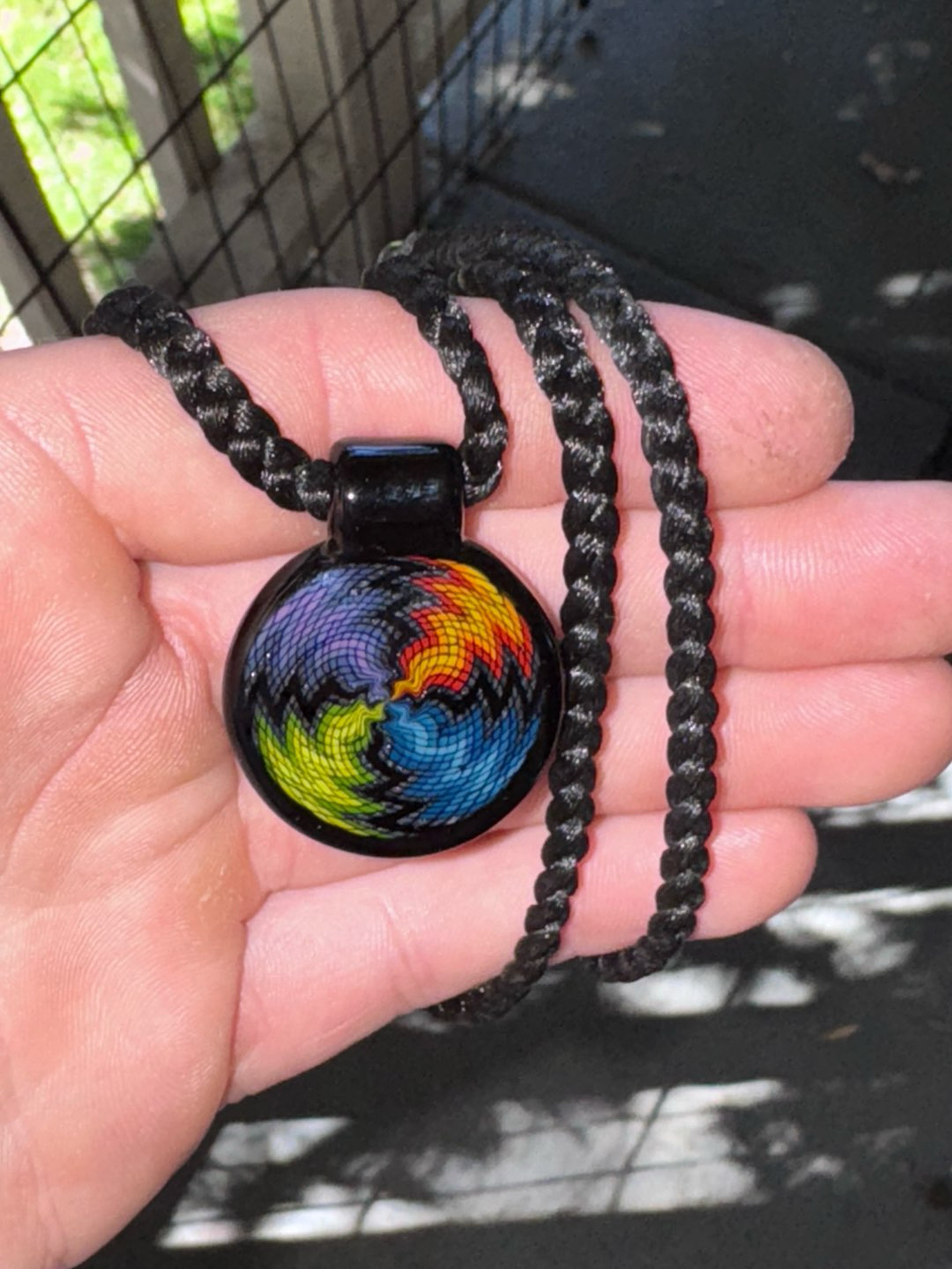 Preview pic of John w 4 seasons pendant with lace