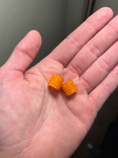 Preview pic of Lyons Beads Pair - Orange