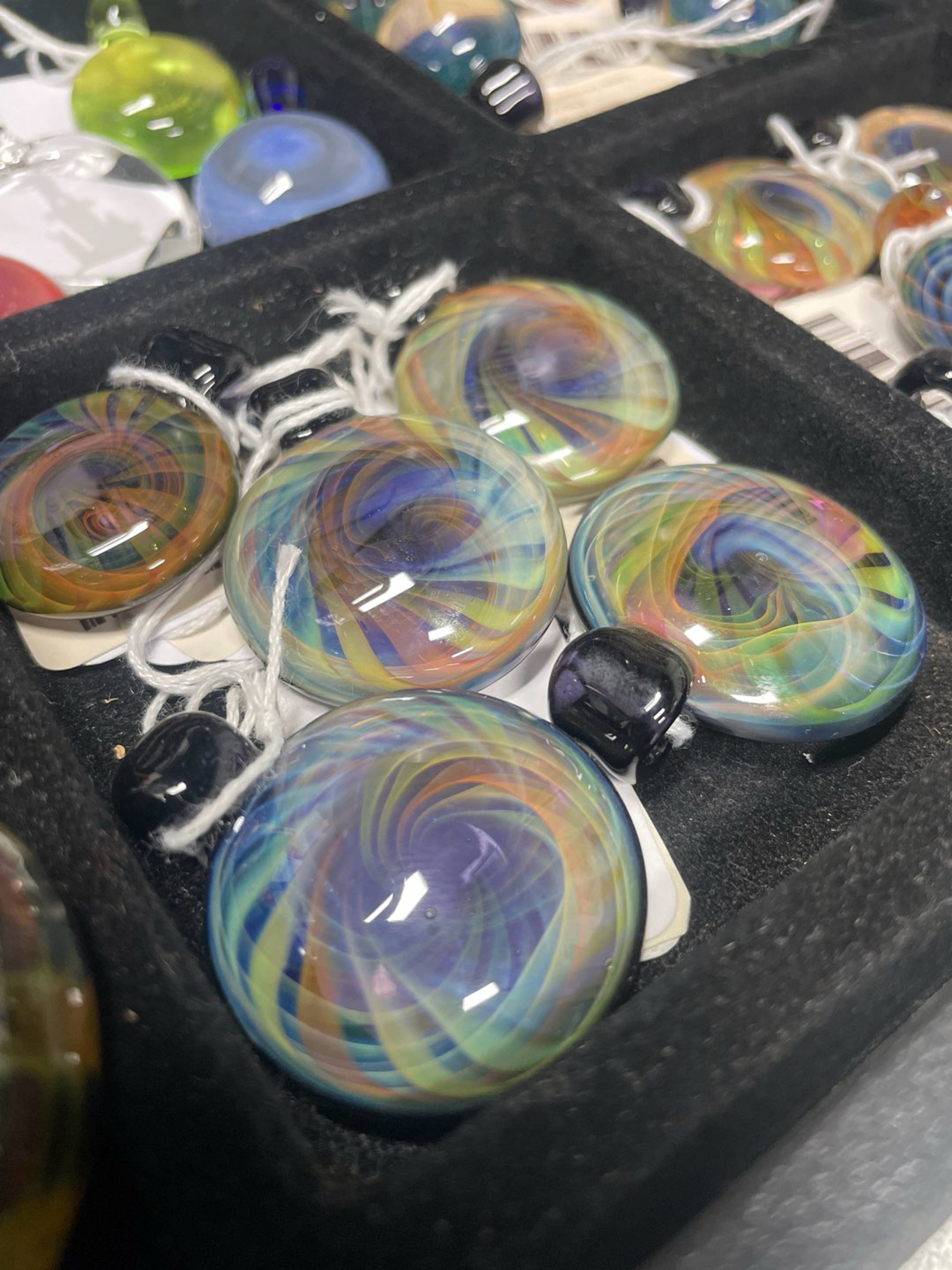 Preview pic of Fume Swirl Pendants