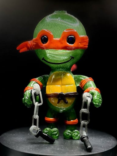 Preview pic of Swanny Glass - Michelangelo Ninja Turtle Rig 🟠🐢