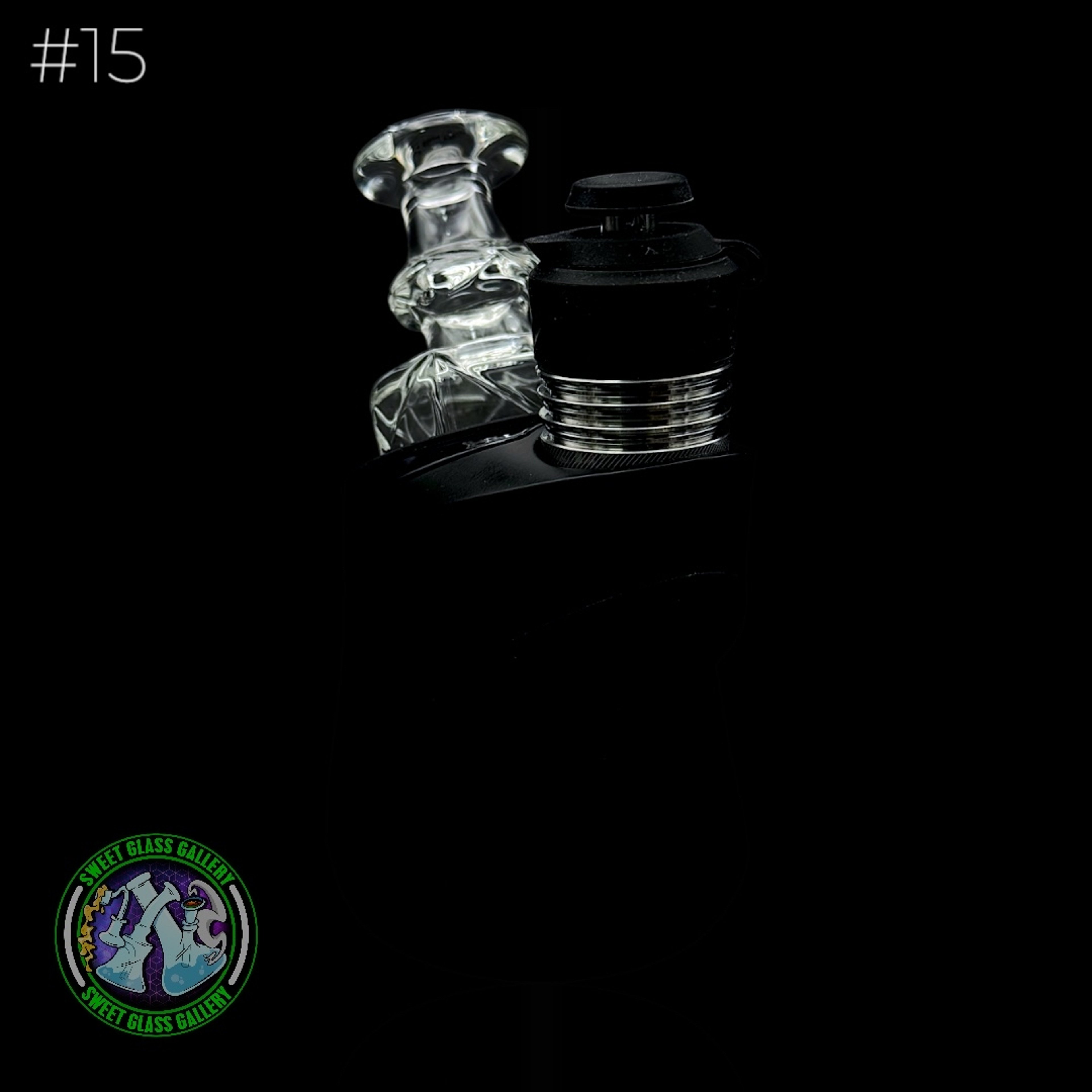 Preview pic of Evol Glass - Attachment - Puffco Peak #15 Hand Cut (Clear)
