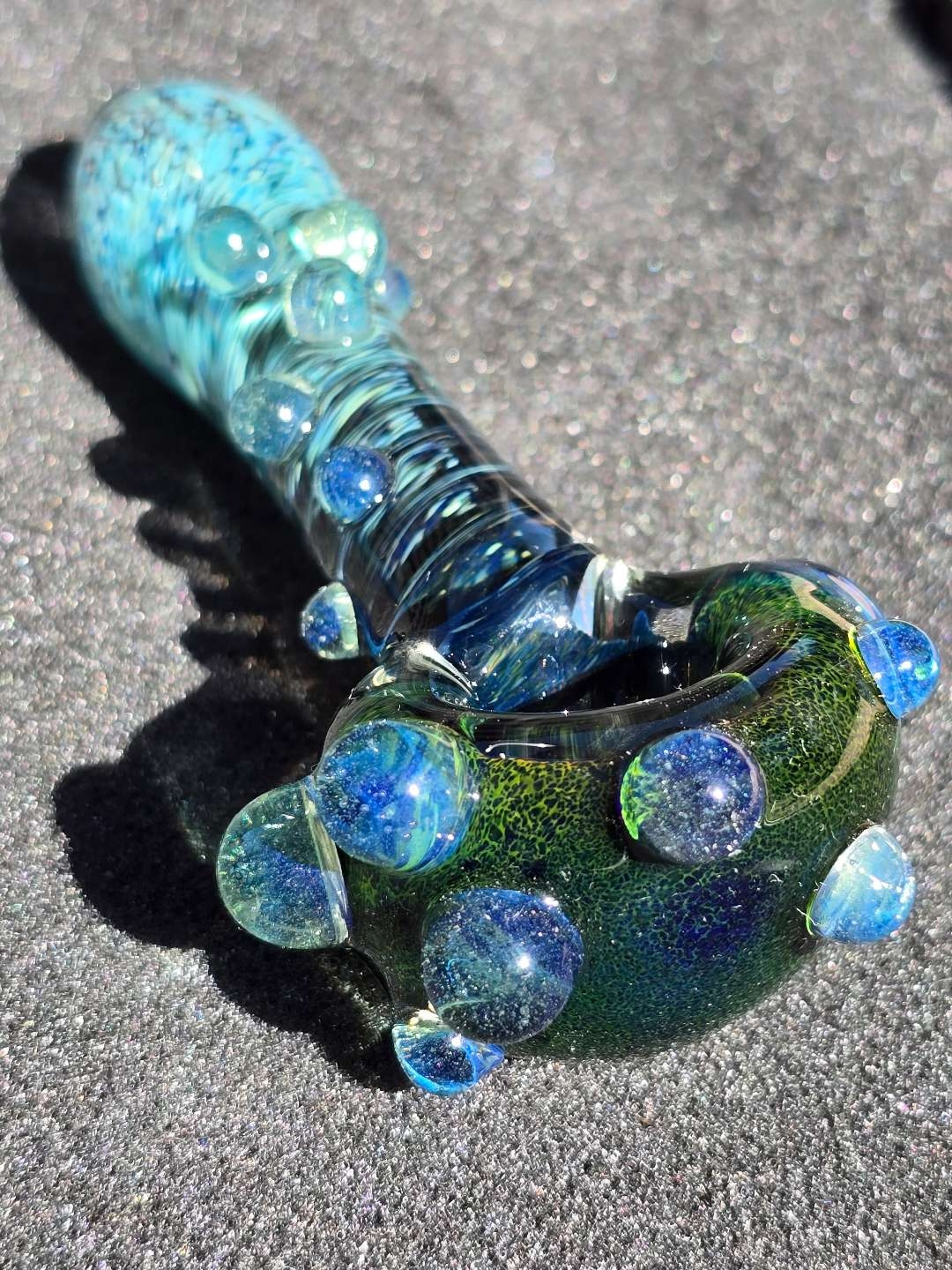 Preview pic of Experimental Green X Aqua Frit Pipe