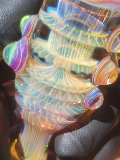 Preview pic of Fatty Chillum Handmade by Ethan Lesch salty dog glass