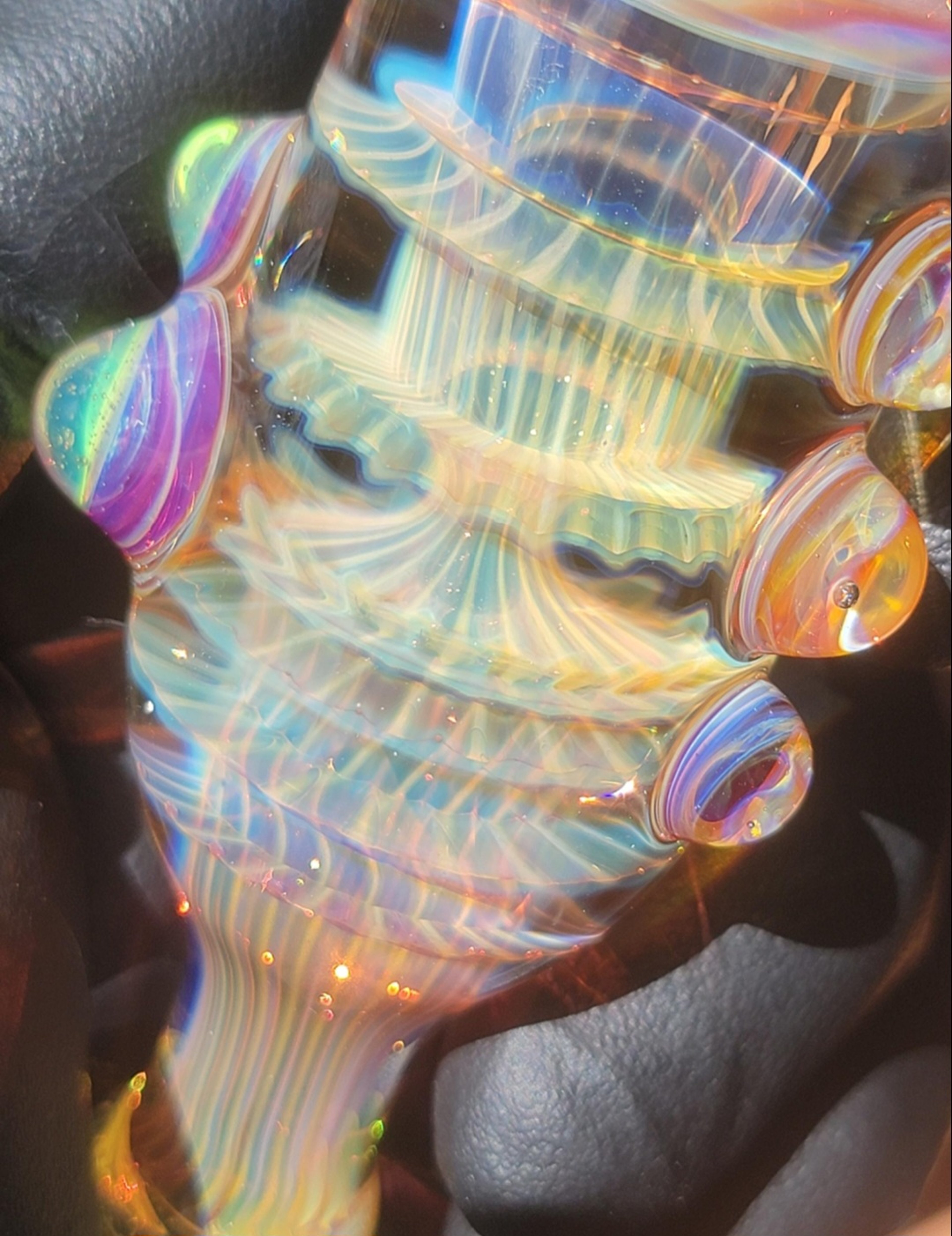 Preview pic of Fatty Chillum Handmade by Ethan Lesch salty dog glass