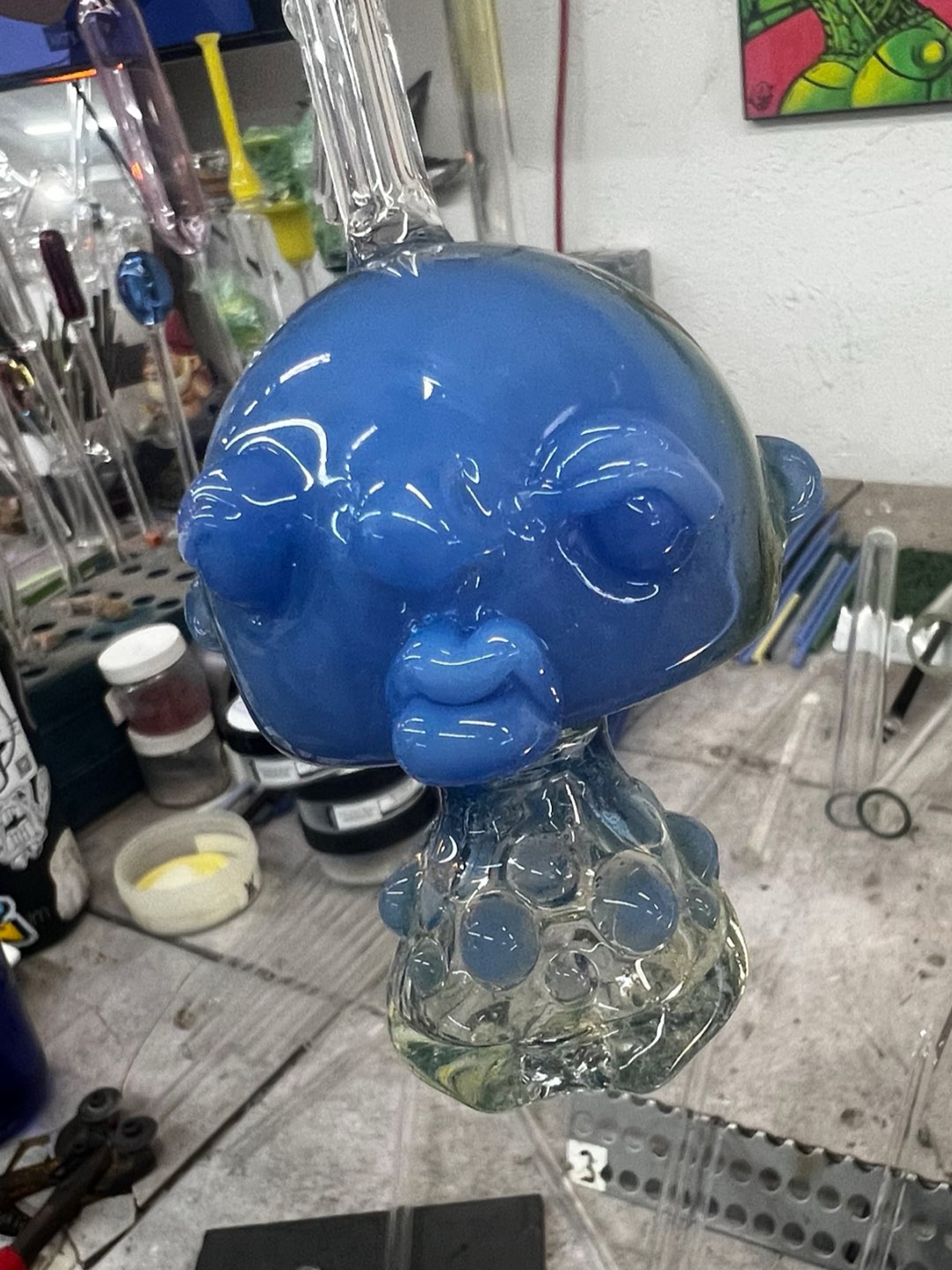 Preview pic of Blue fish man PUFFCO top