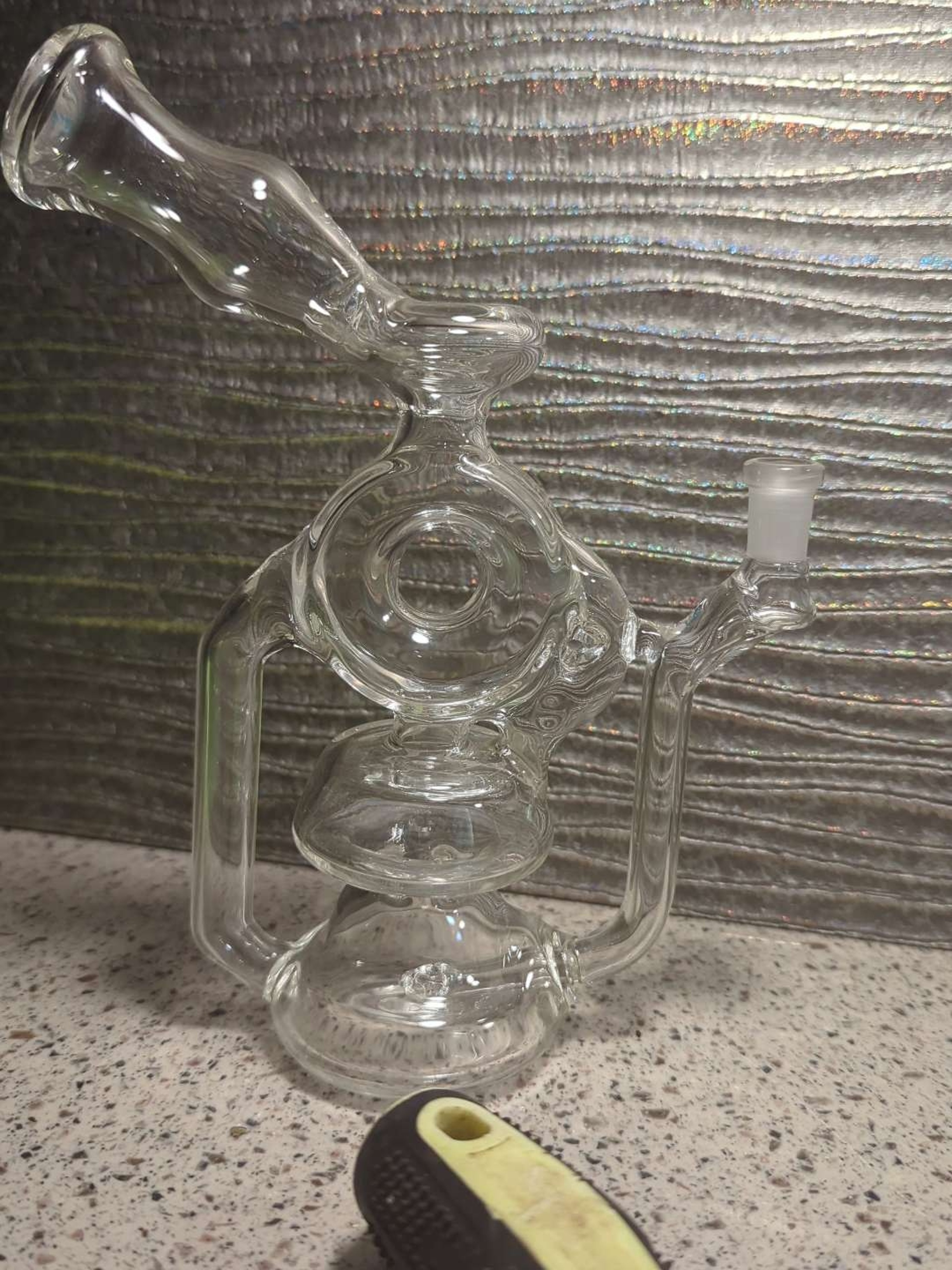 Preview pic of Clear donut blooper recycler