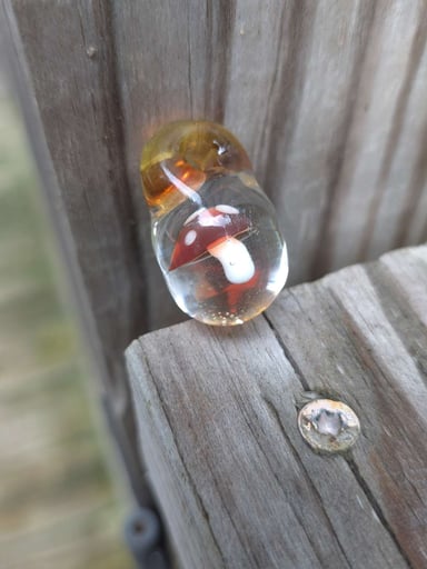 Preview pic of Akrius Glass Mushroom Pendant