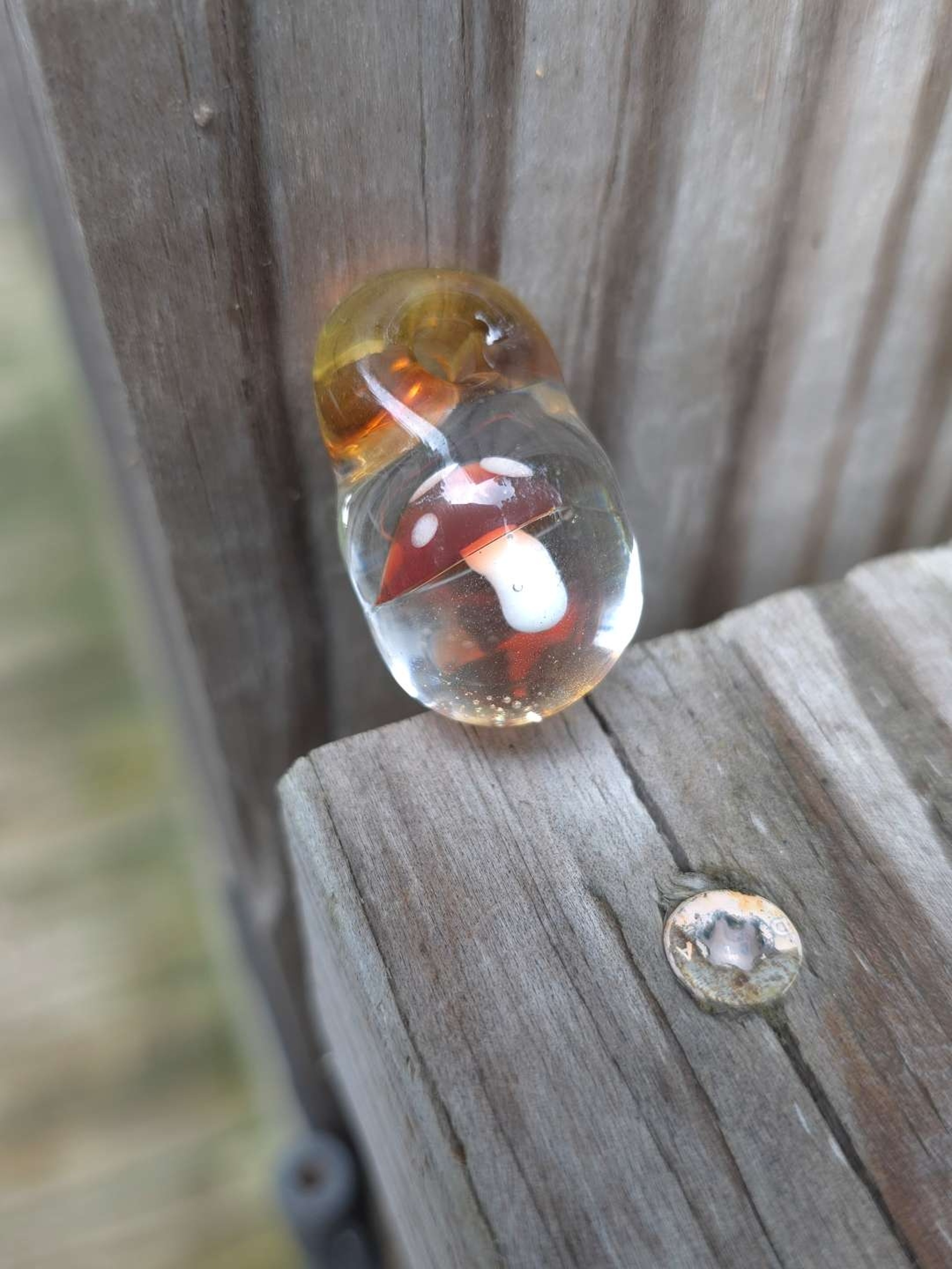 Preview pic of Akrius Glass Mushroom Pendant