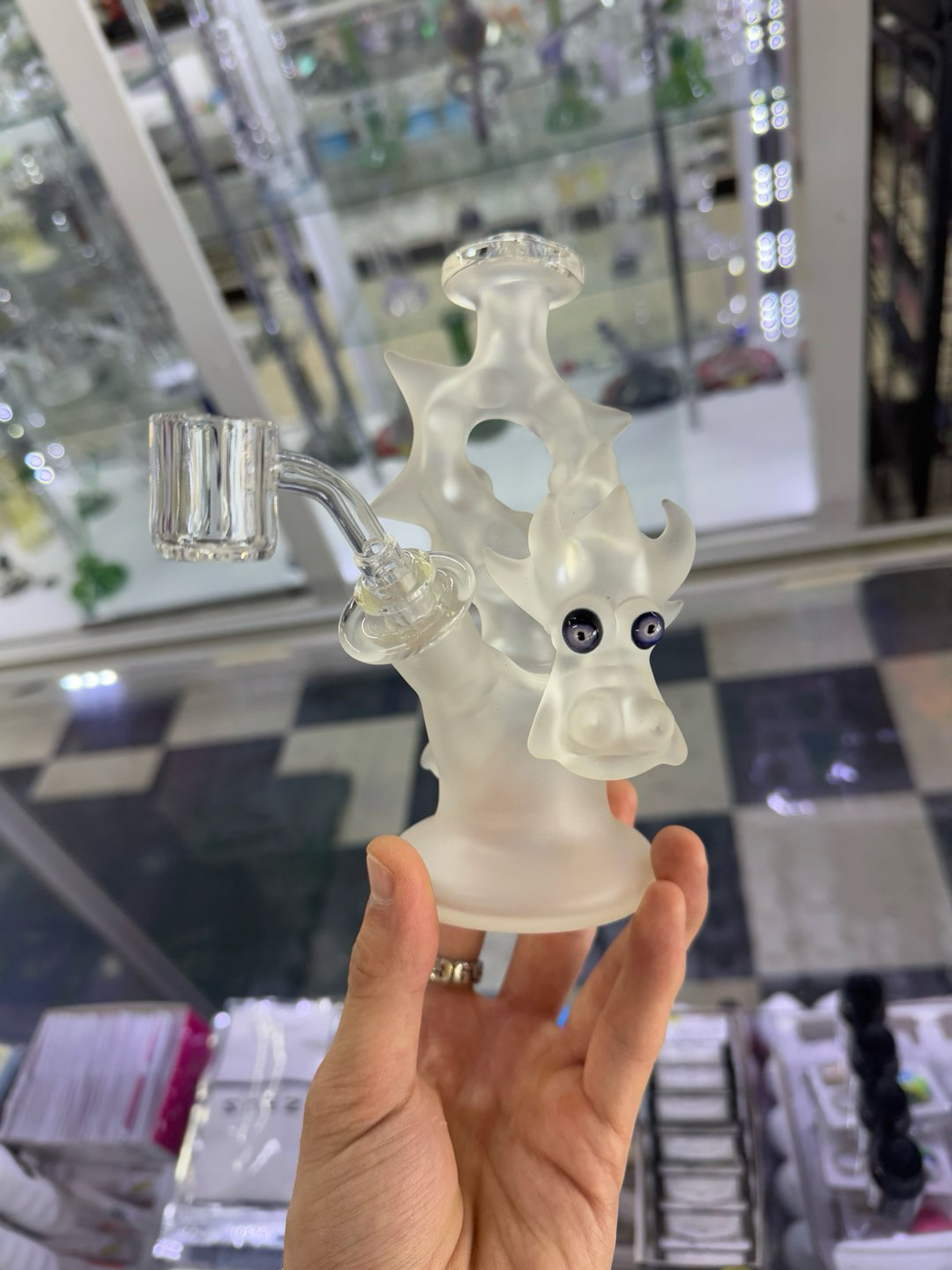 Preview pic of Popeye Glass clear sandblasted 10mm Rig