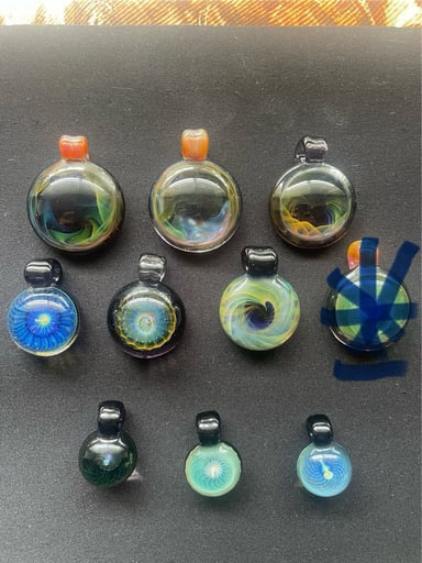 Preview pic of Fumed and Black Hole Pendants