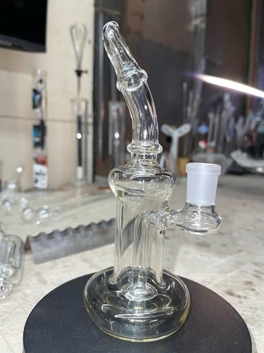 Preview pic of Signed and dated, 7.5” tall, 14mm joint and 2 holes perc