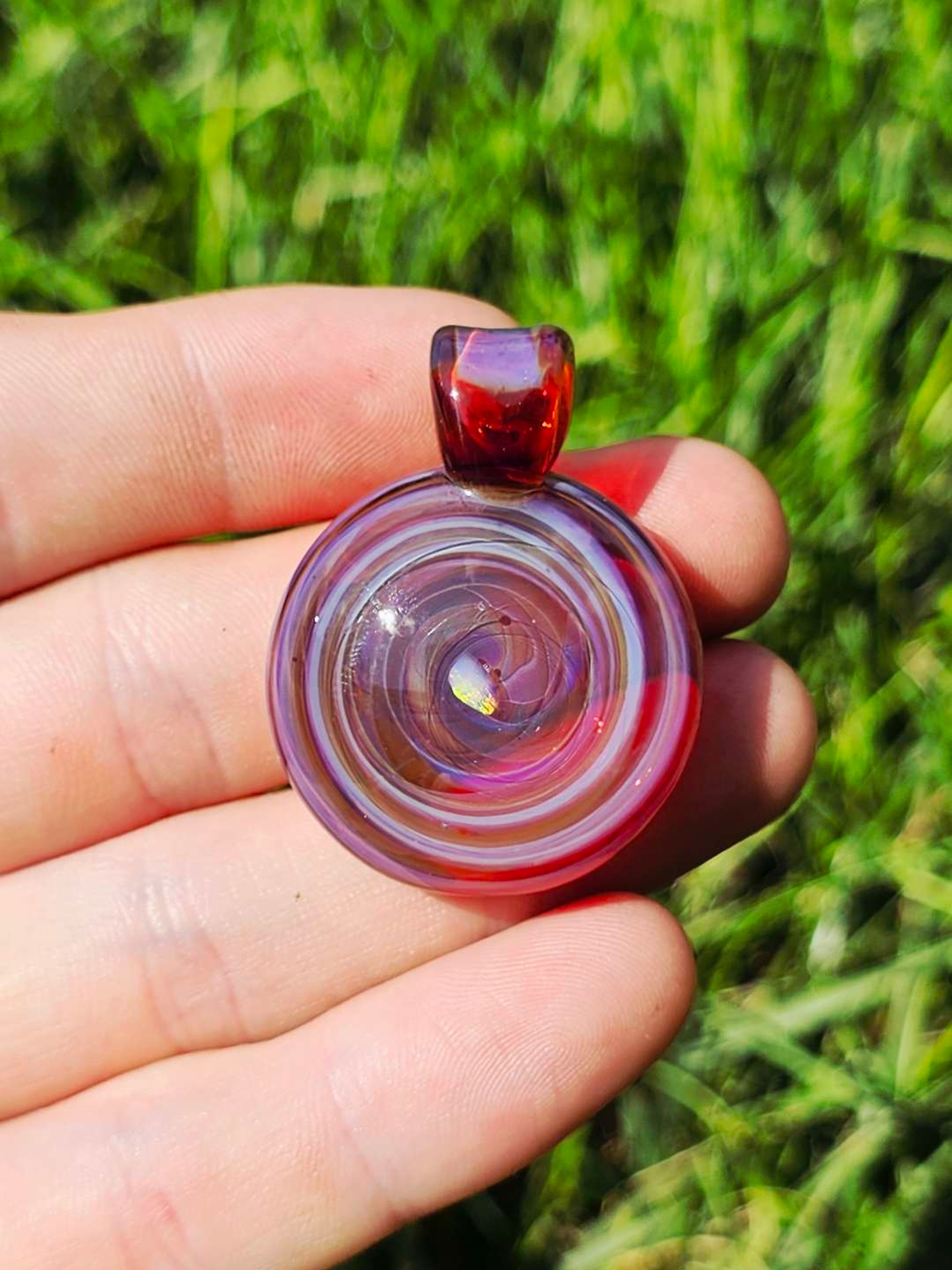 Preview pic of Spiral opal pendant