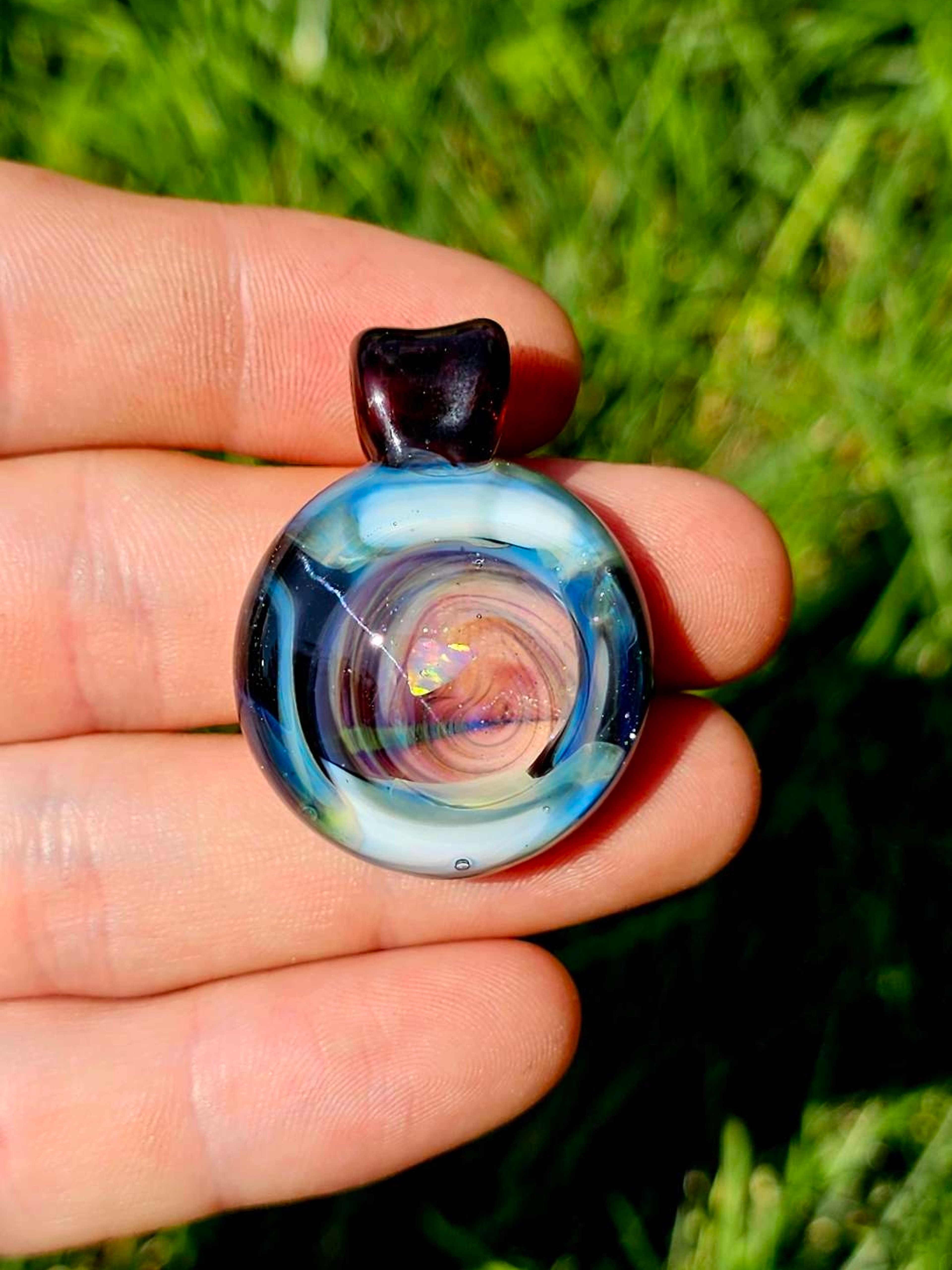 Preview pic of Blues colored pendant w/opal