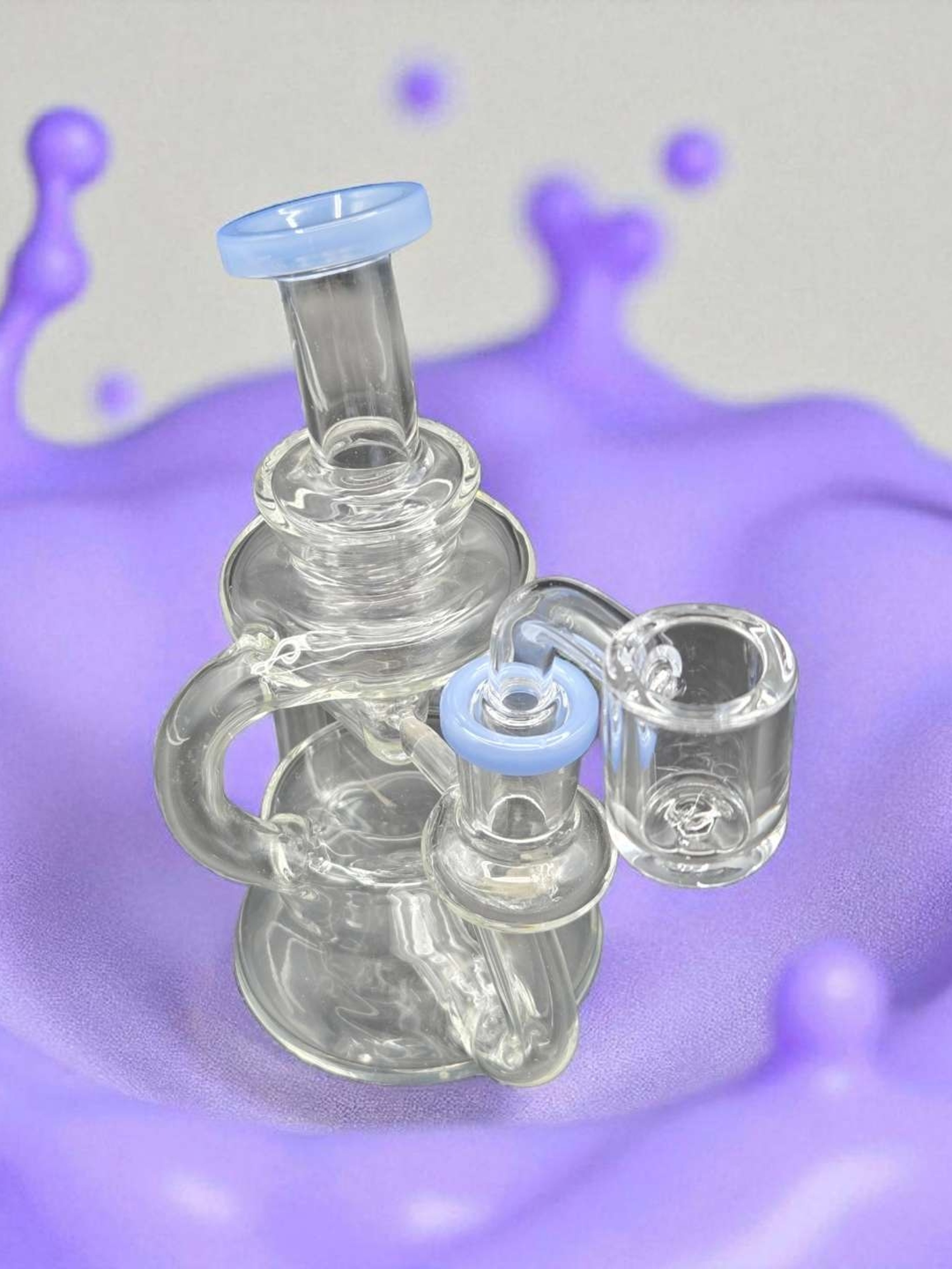 Preview pic of 6" mini Recycler with 14mm quartz