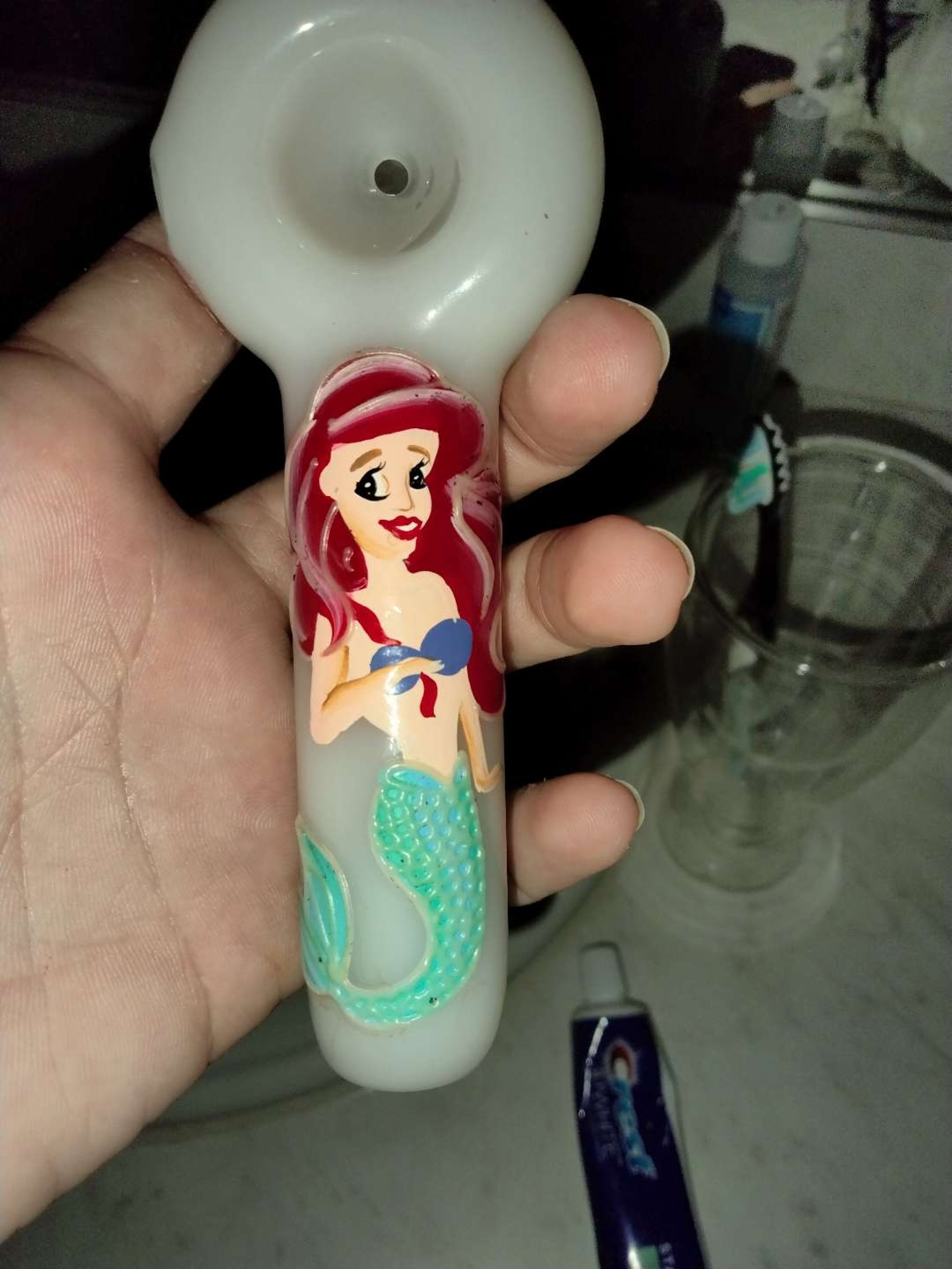 Preview pic of Spoon pipe 5inch the Little Mermaid