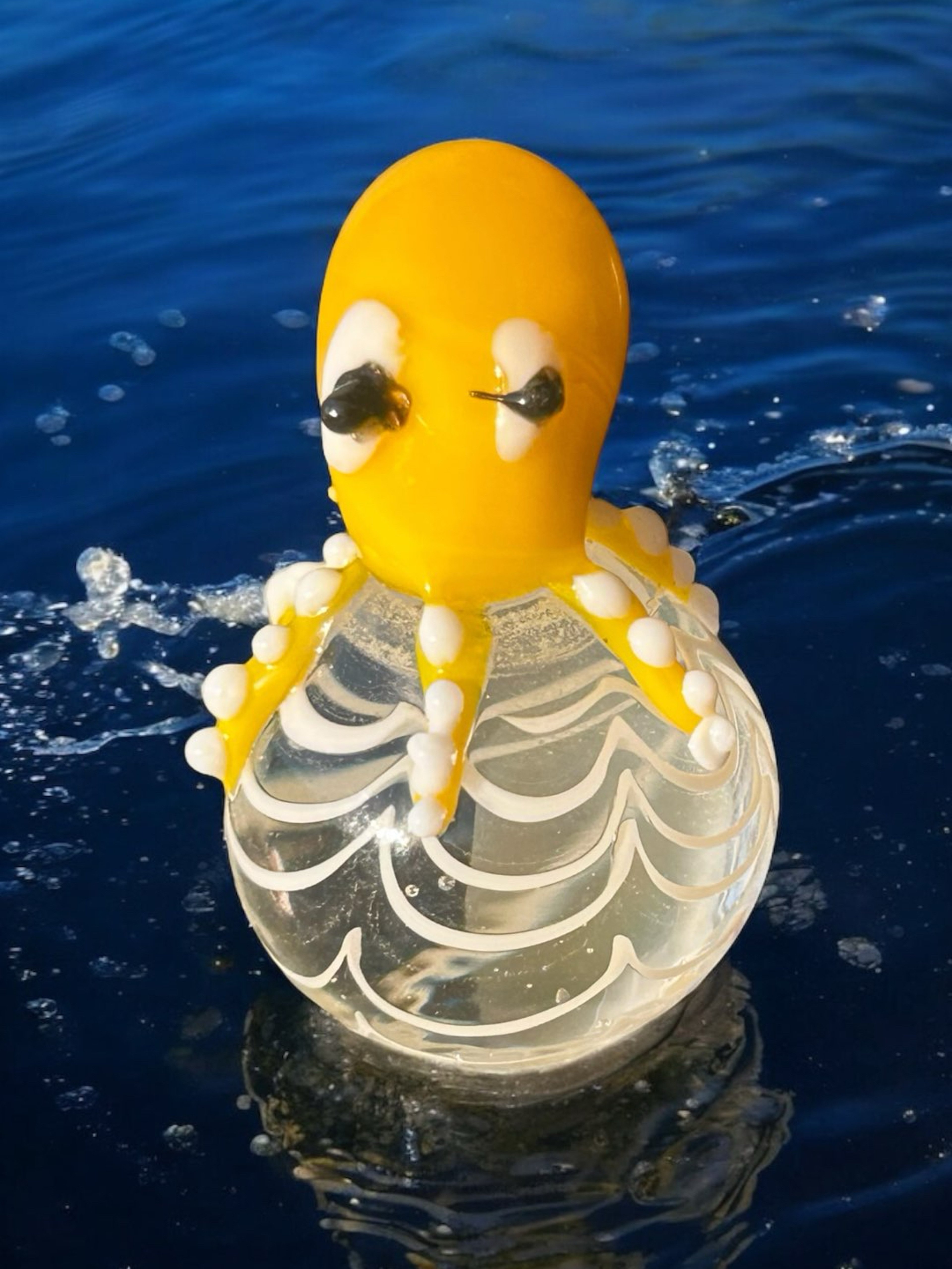 Preview pic of Adorable Yellow Octopus 🐙 Marble Pearl Cab Carp