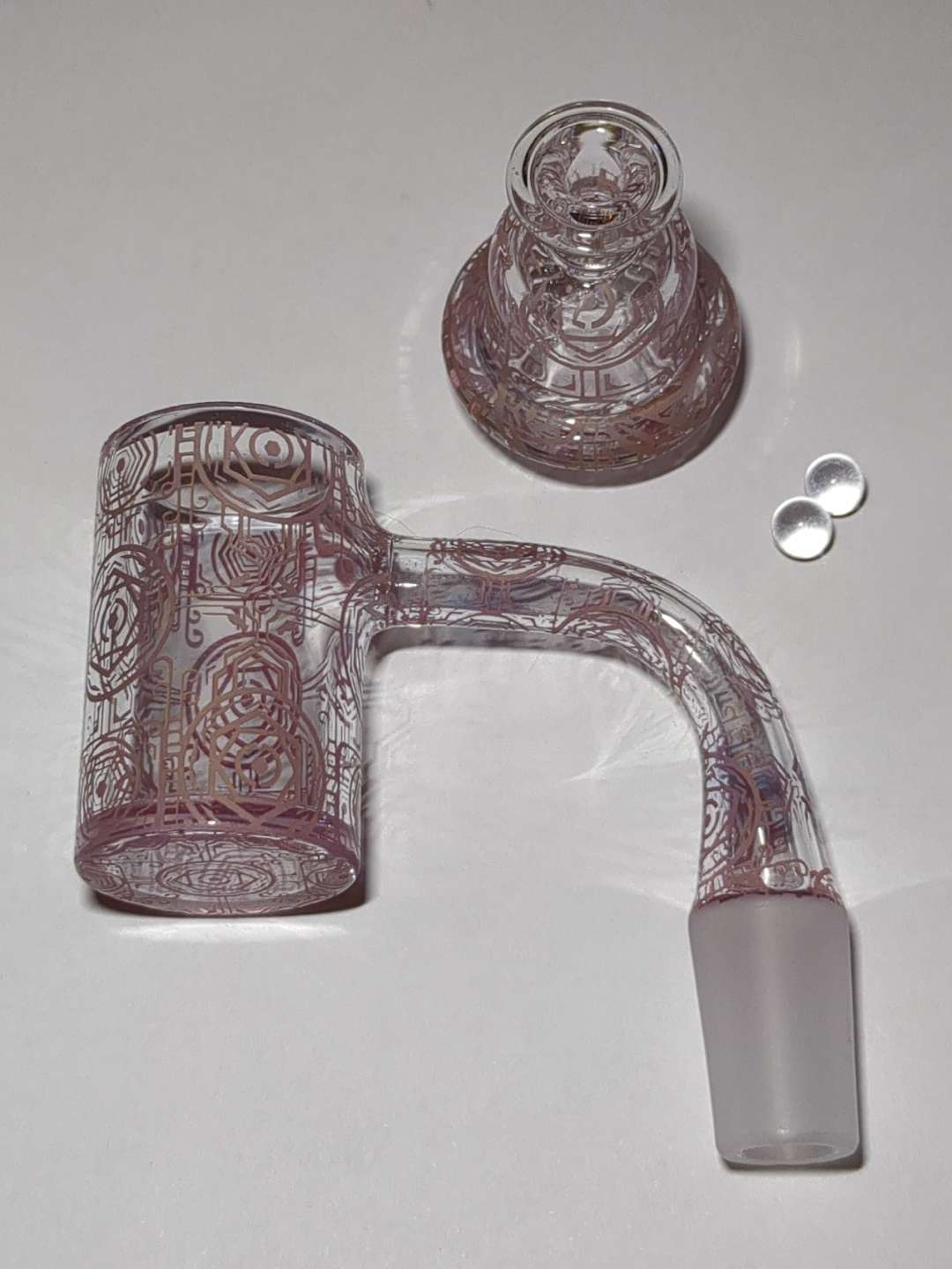 14mm Alien Hieroglyphic Print Vortex Banger image 0