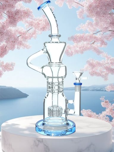 Preview pic of Cali Cloudx 13” Tall Recycler Matrix Perc in Blue 🦋