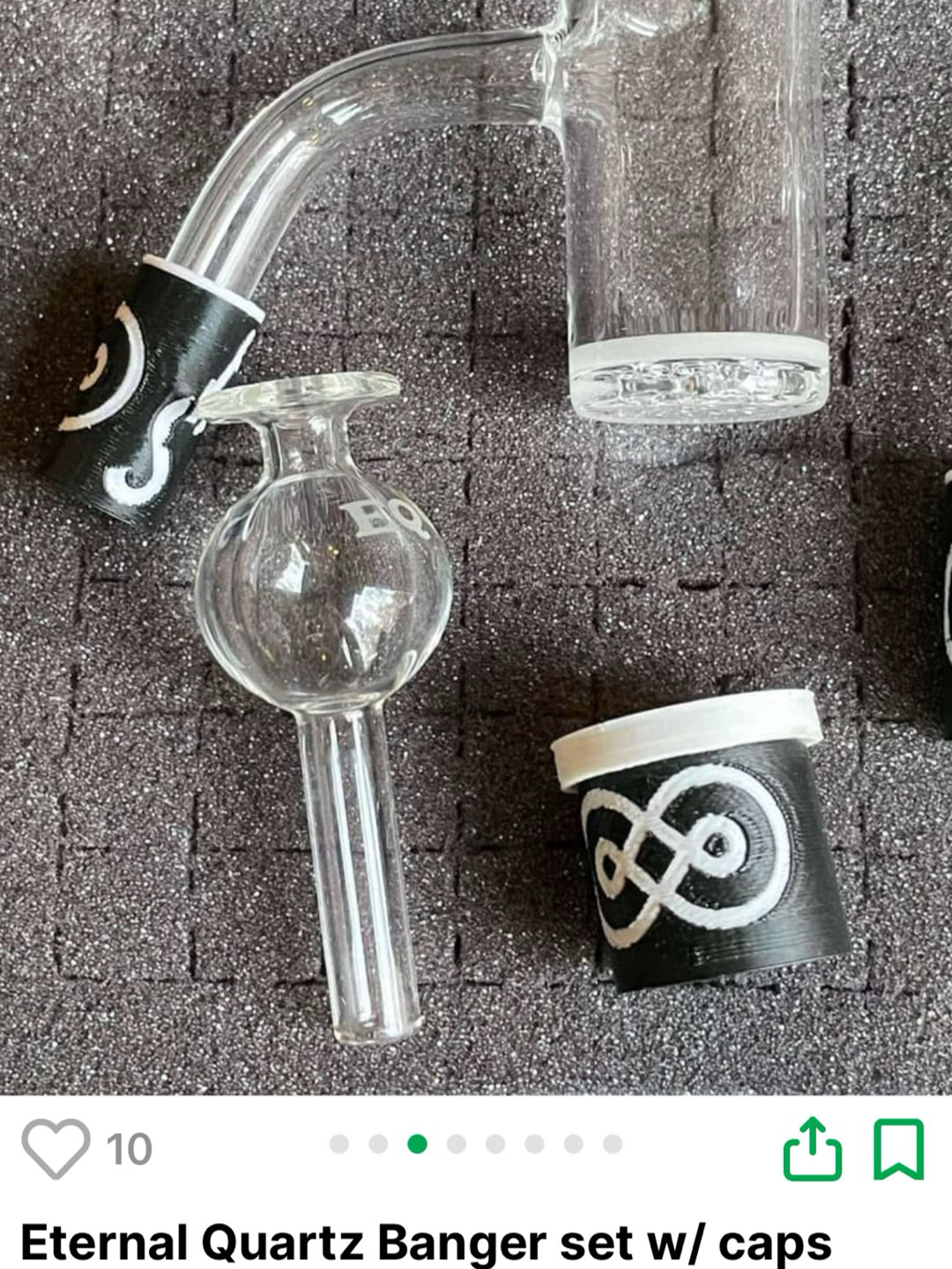 Preview pic of Eternal Quartz - 10mm 60° Banger Set