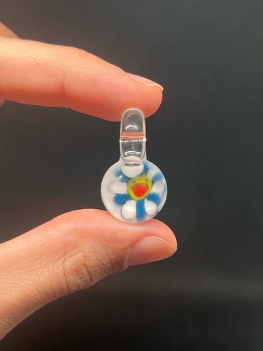 Preview pic of UV takashi murakami flower face Millie pendant
