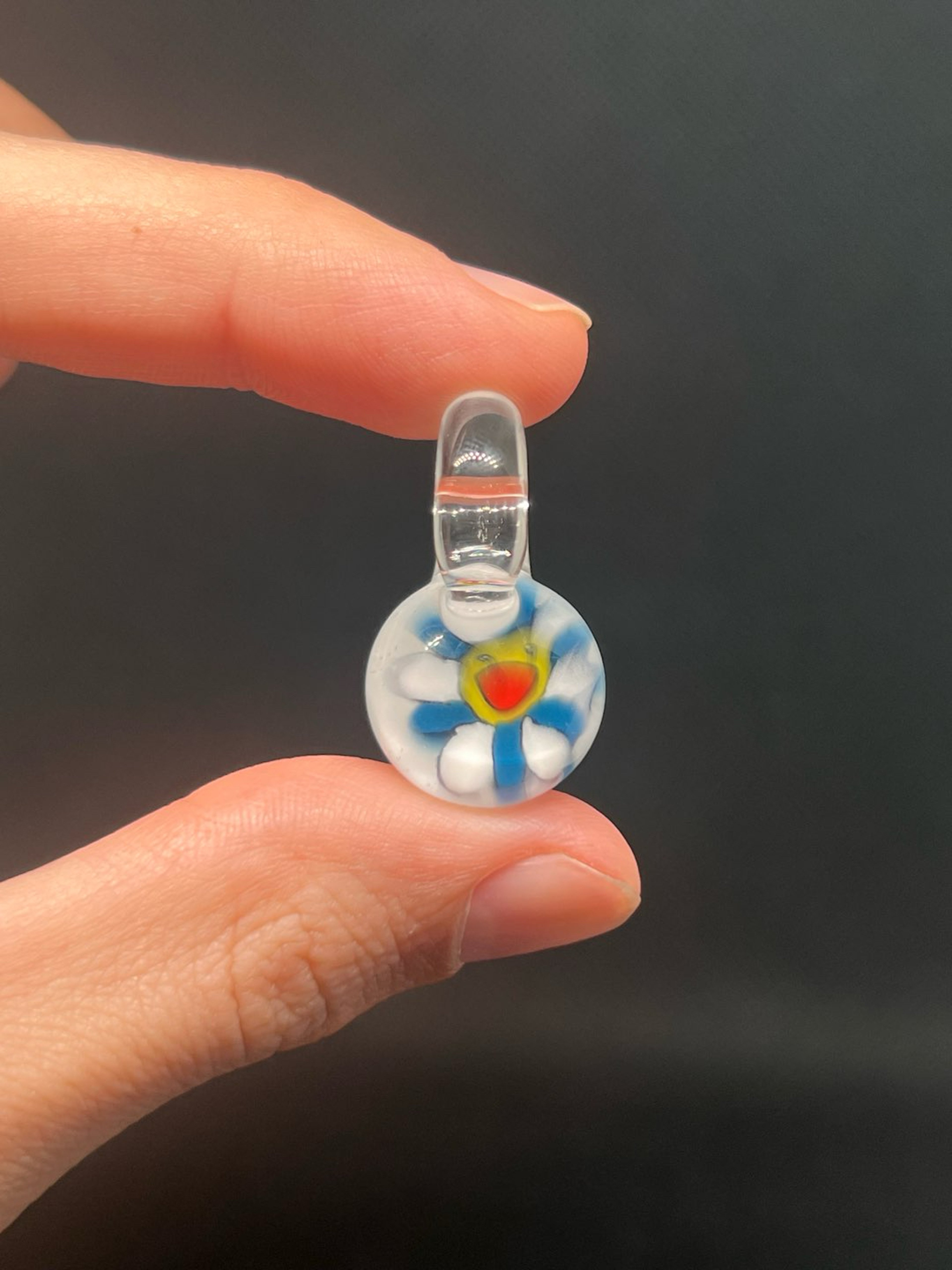 Preview pic of UV takashi murakami flower face Millie pendant
