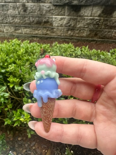 Preview pic of Renee Patula Ice cream cone pendant