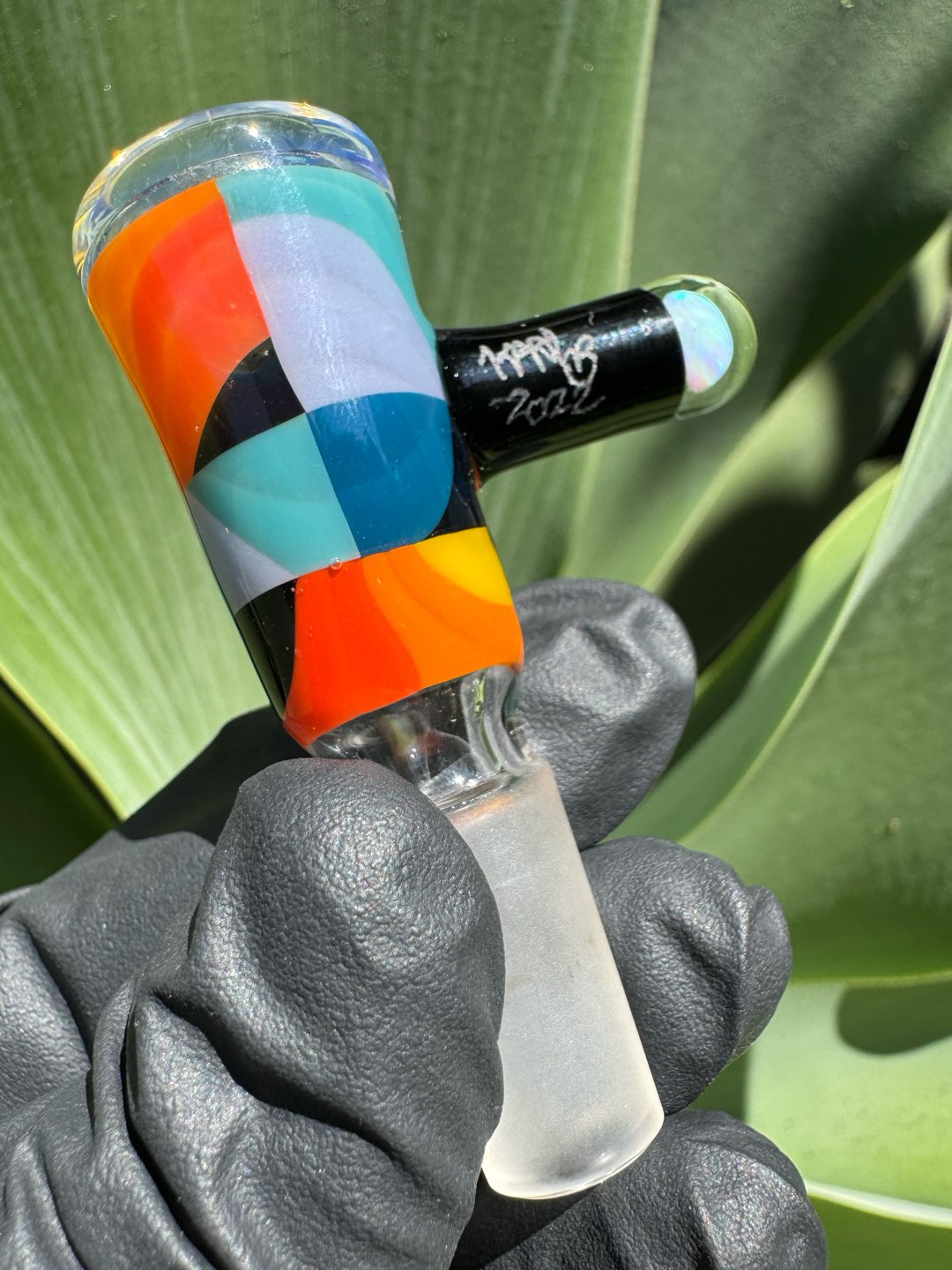 Preview pic of Karl73 Glass 14mm slide single-hole (Tetris Tech)
