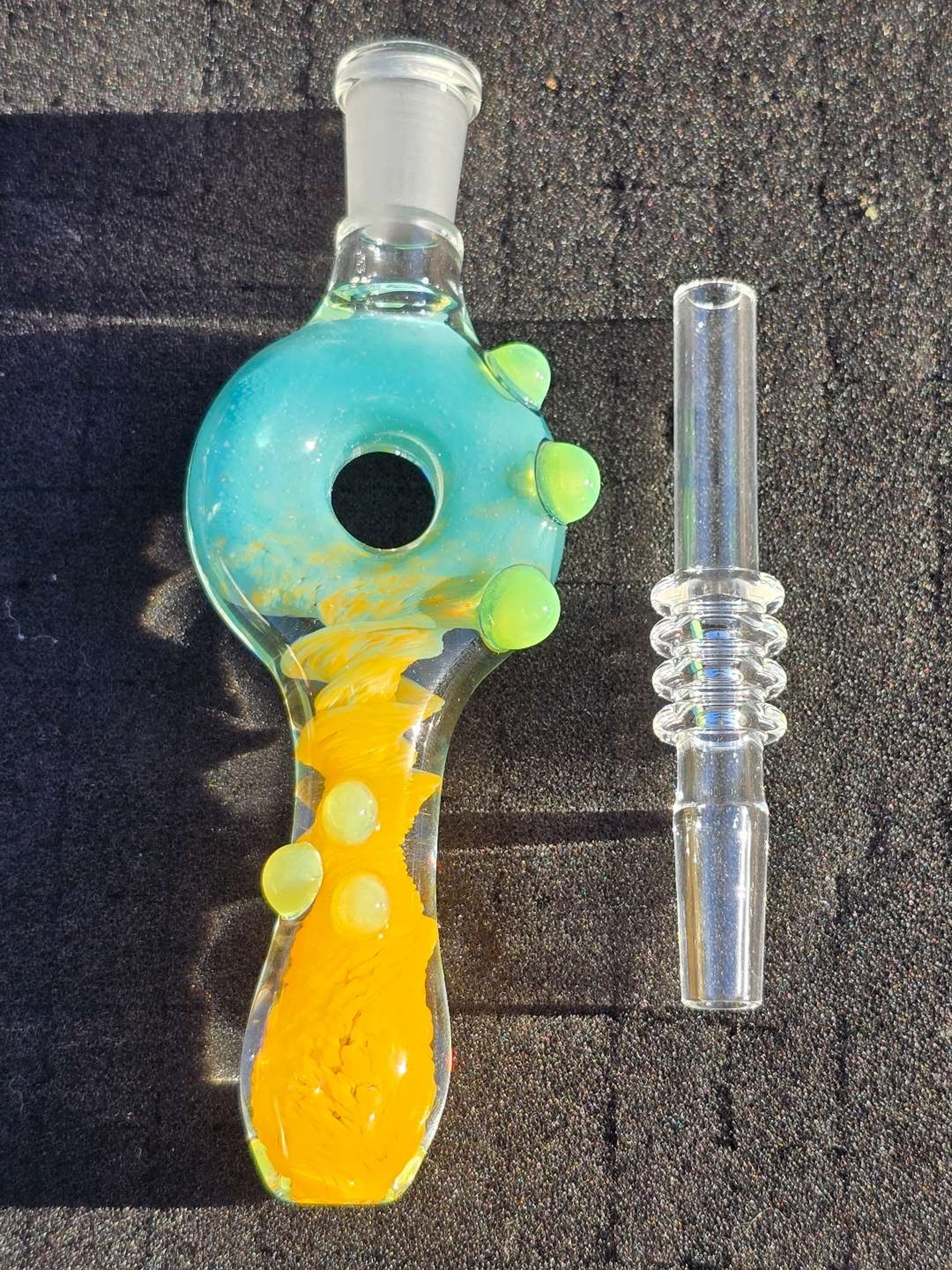 Preview pic of Yellow X Aqua Nectar Collector 10 mm