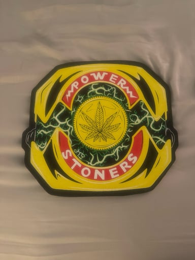 Preview pic of Power rangers/stoners full uv glow moodmat!