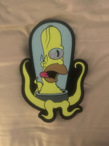 Preview pic of Take me to your hash maker homer treehouse of horrors Simpson moodmat uv glow