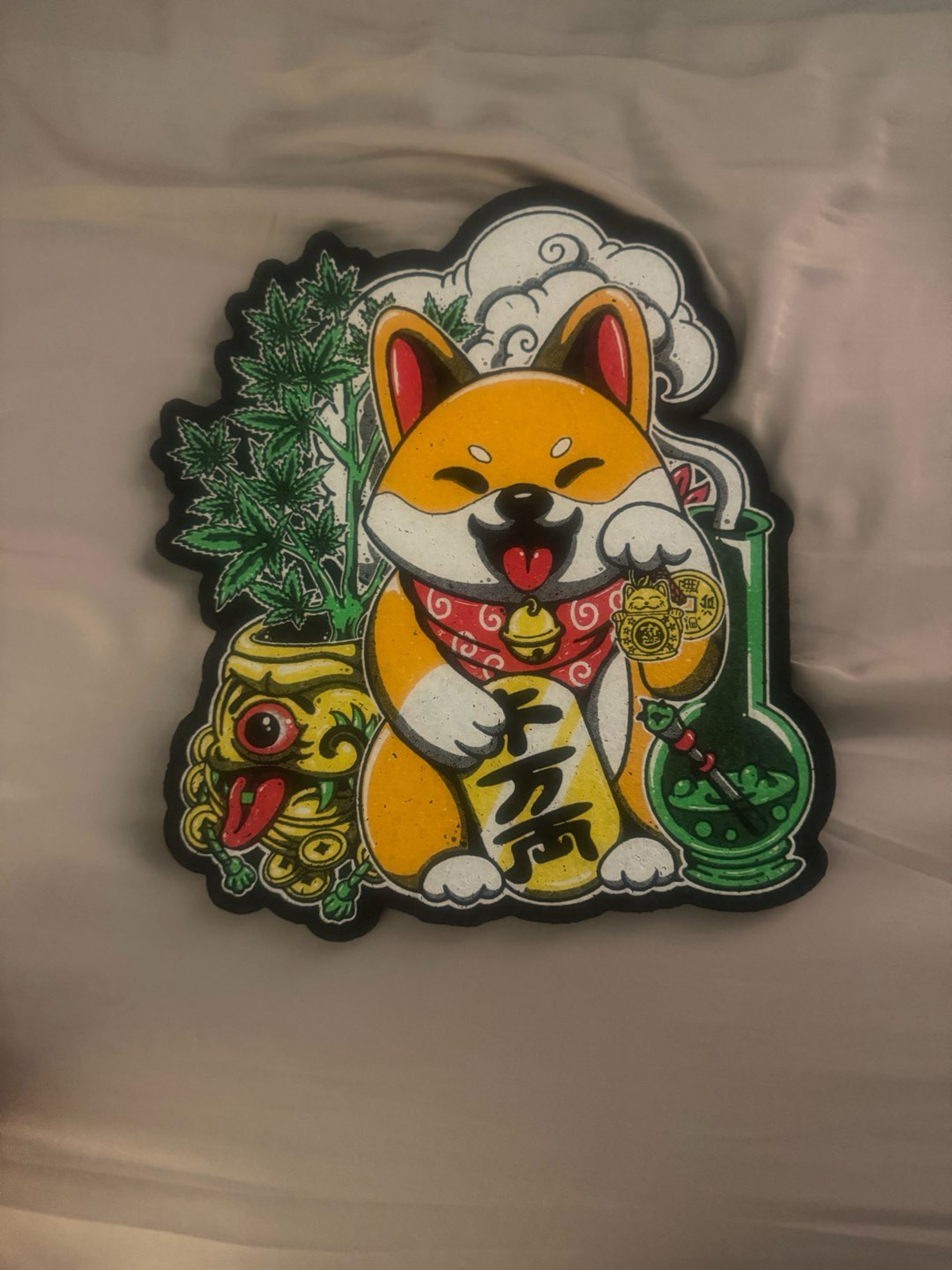 Preview pic of Gold lucky dog Moodmat by dmc Le:20