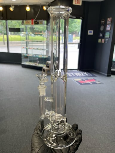 Preview pic of Greek Glass Mini Gridded Tube Clear