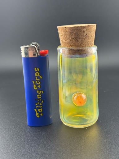 Preview pic of Silver fume big jar with gold fume attachment