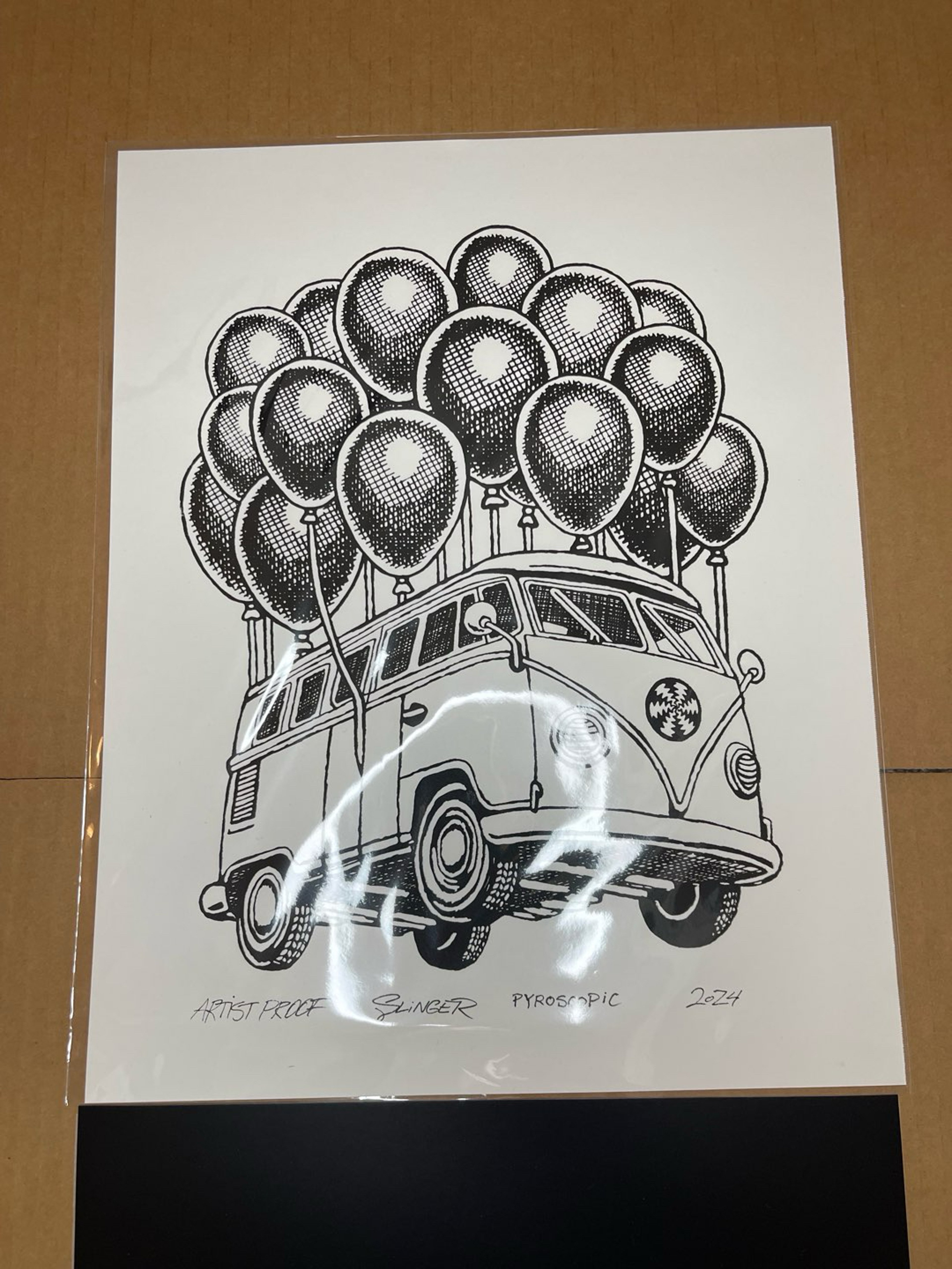 AP Slinger Parking Lot Collective Flying Bus Print image 0