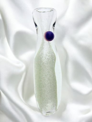 Preview pic of Glow in the Dark ❇️ 3.5" Marbled Glass Chillum