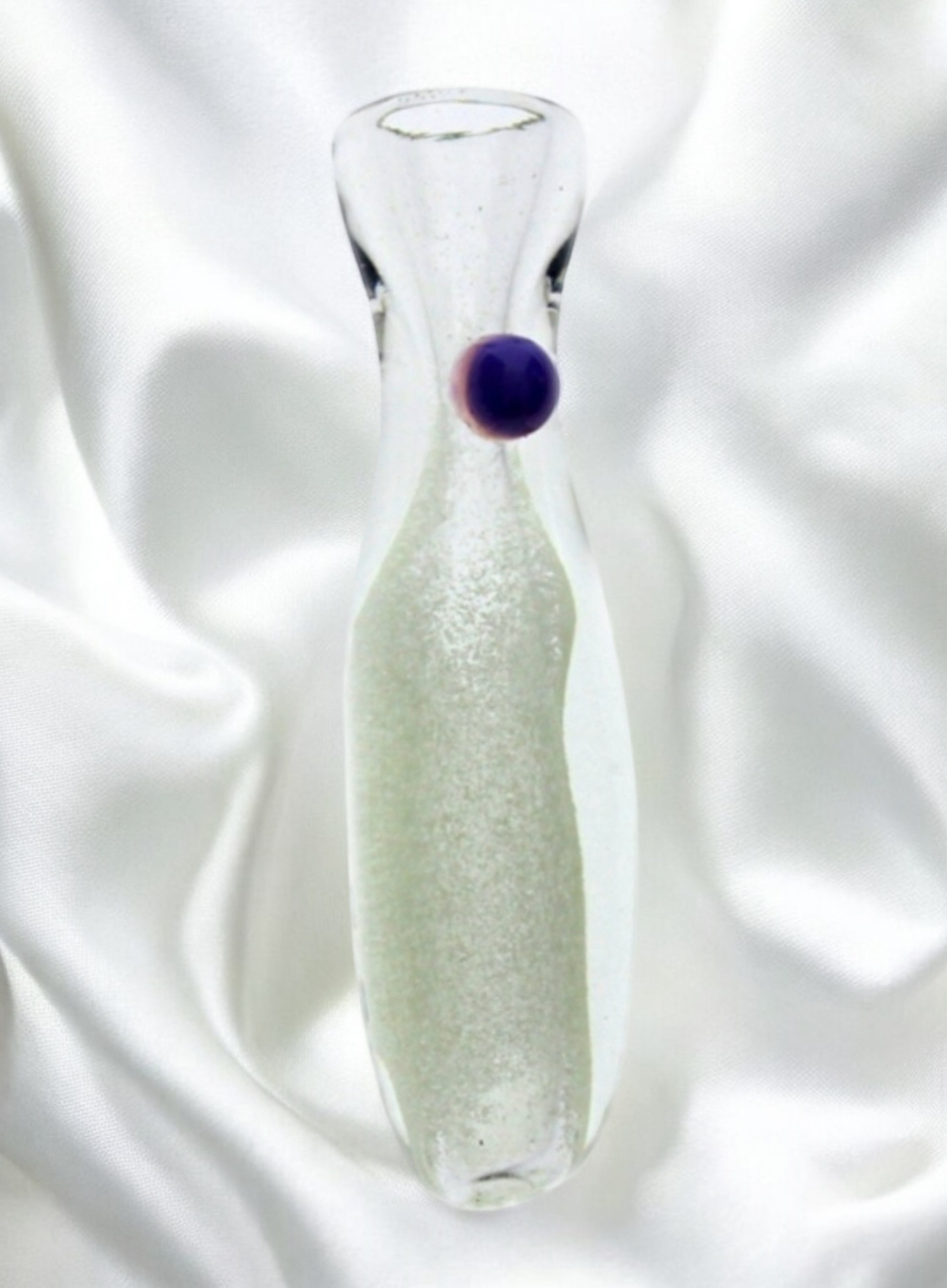 Preview pic of Glow in the Dark ❇️ 3.5" Marbled Glass Chillum