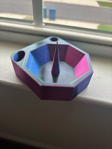 Preview pic of Custom 3d printed bowler with lighter and 14mm slide holder