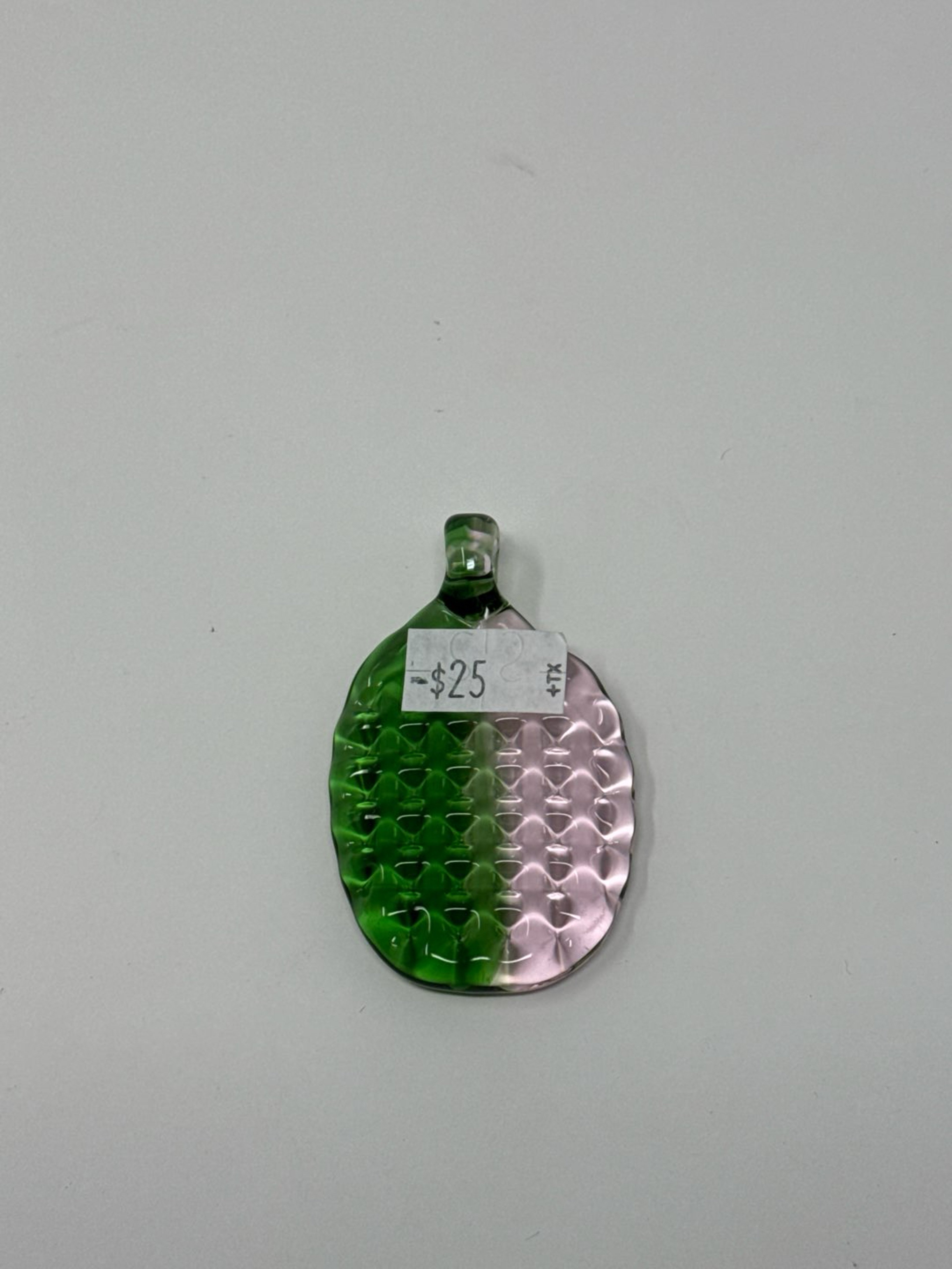 Preview pic of Yano glass waffle imprint pendant