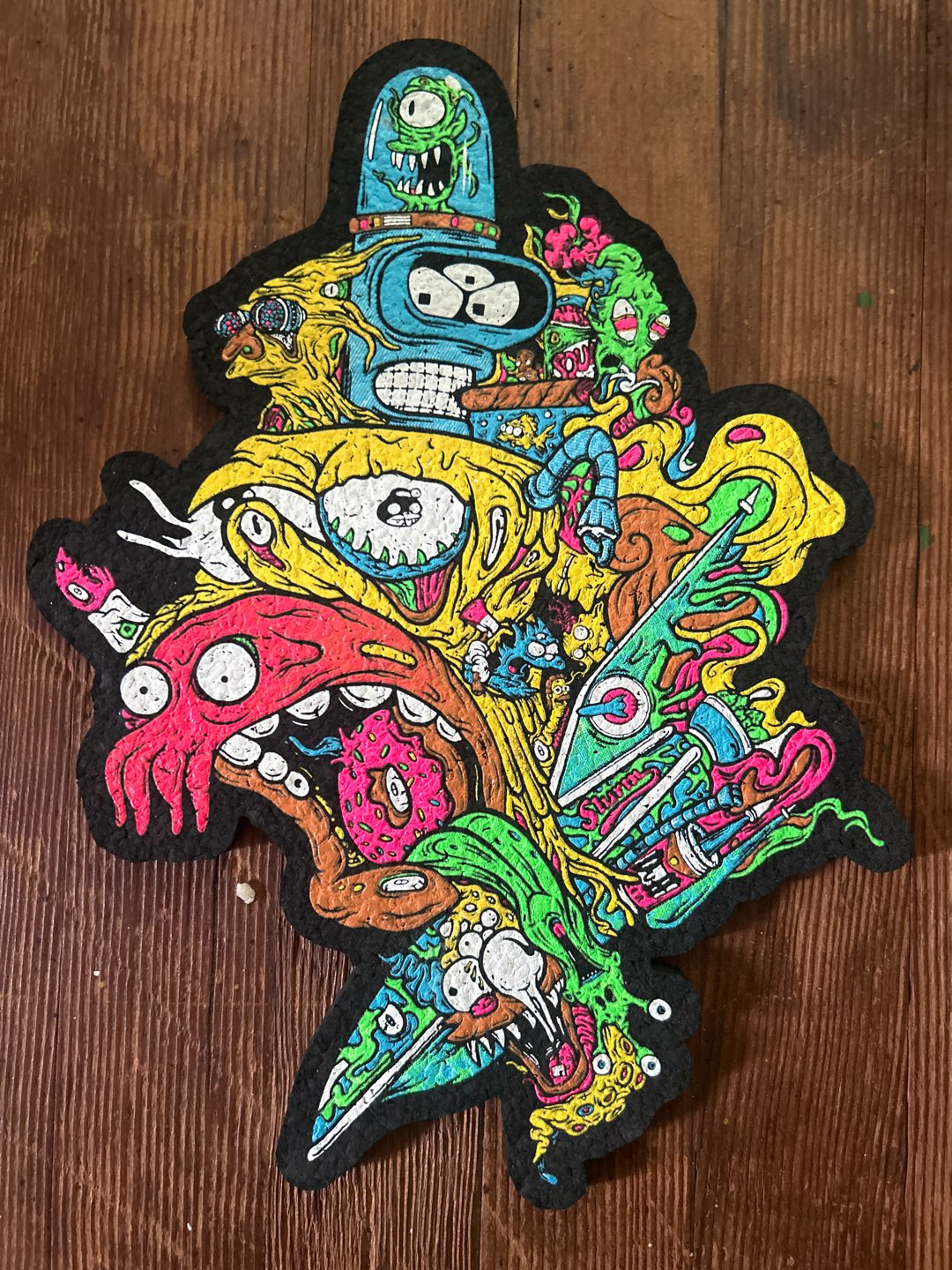 Preview pic of simpsons uv moodmat