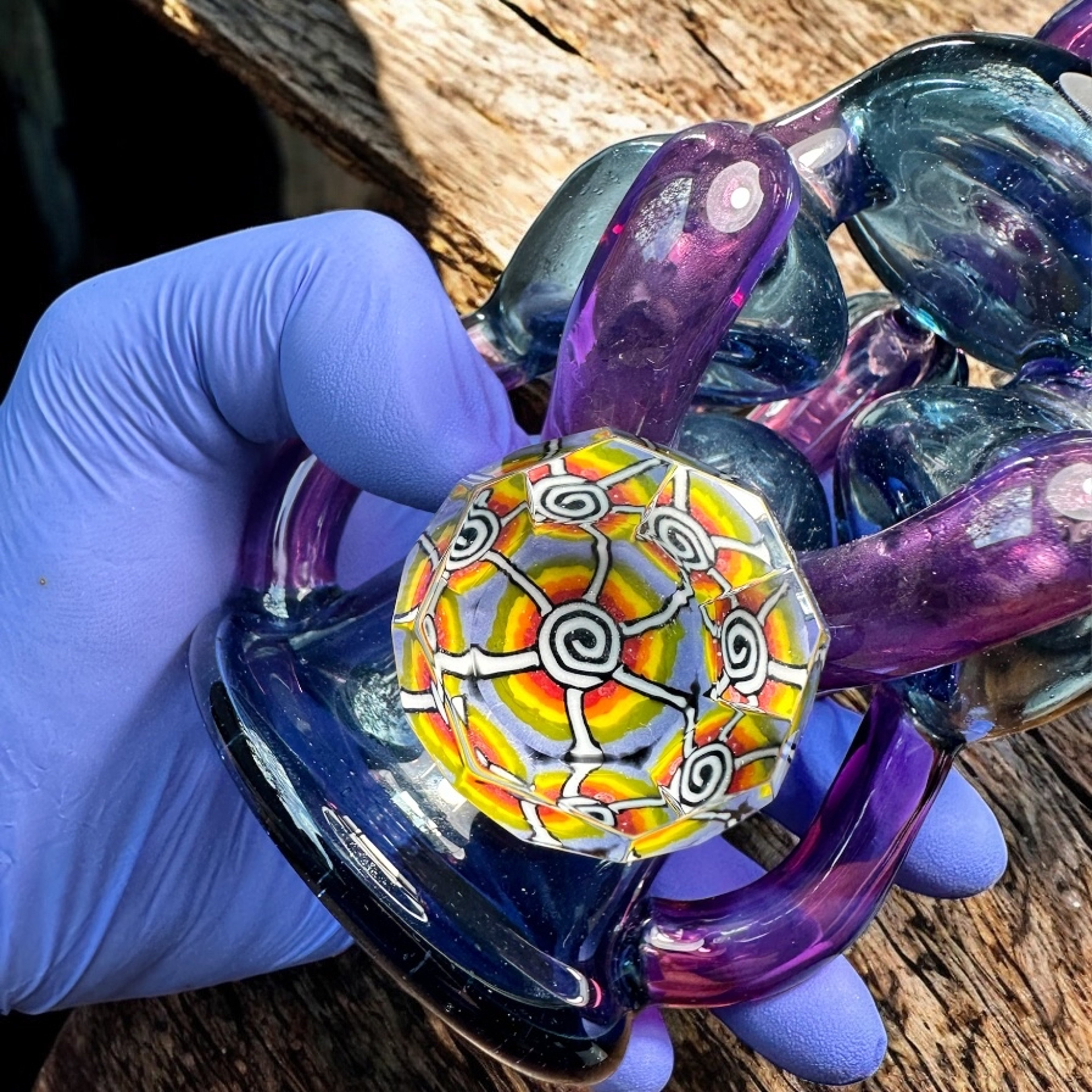 Preview pic of BMFT GLASS DAB RIG, @BMFTGLASSARTS ON IG PERFECT CONDITION 🌈