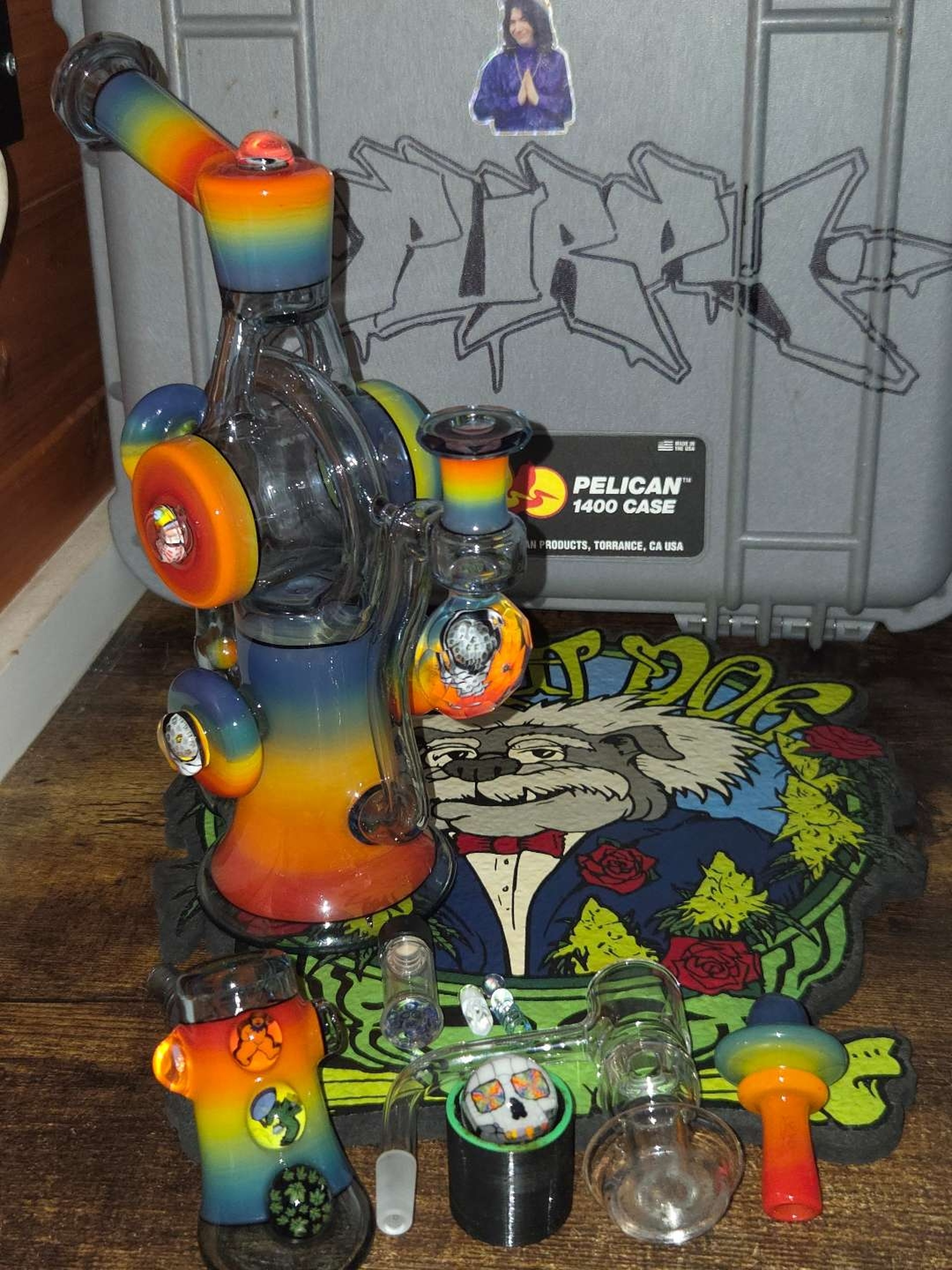 Preview pic of “Not Fade Away” Rotax set by Purdy Glass