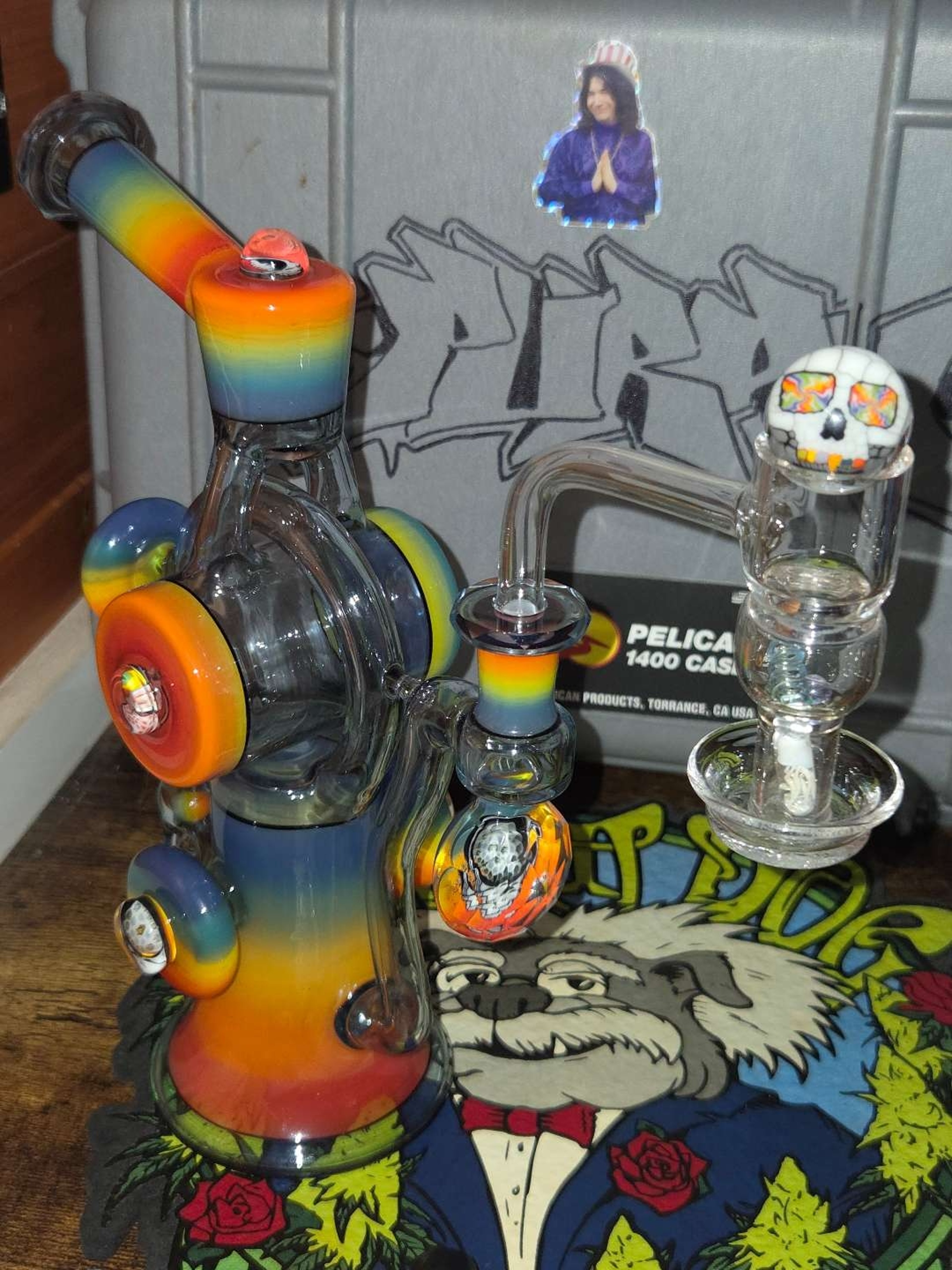 Preview pic of “Not Fade Away” Rotax set by Purdy Glass