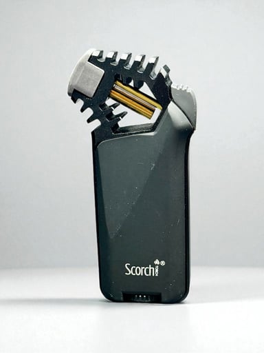 Preview pic of Scorch Torch Lighter Model 61560 – Refillable Butane, Matte Black – 4.2” Single-Flame Torch