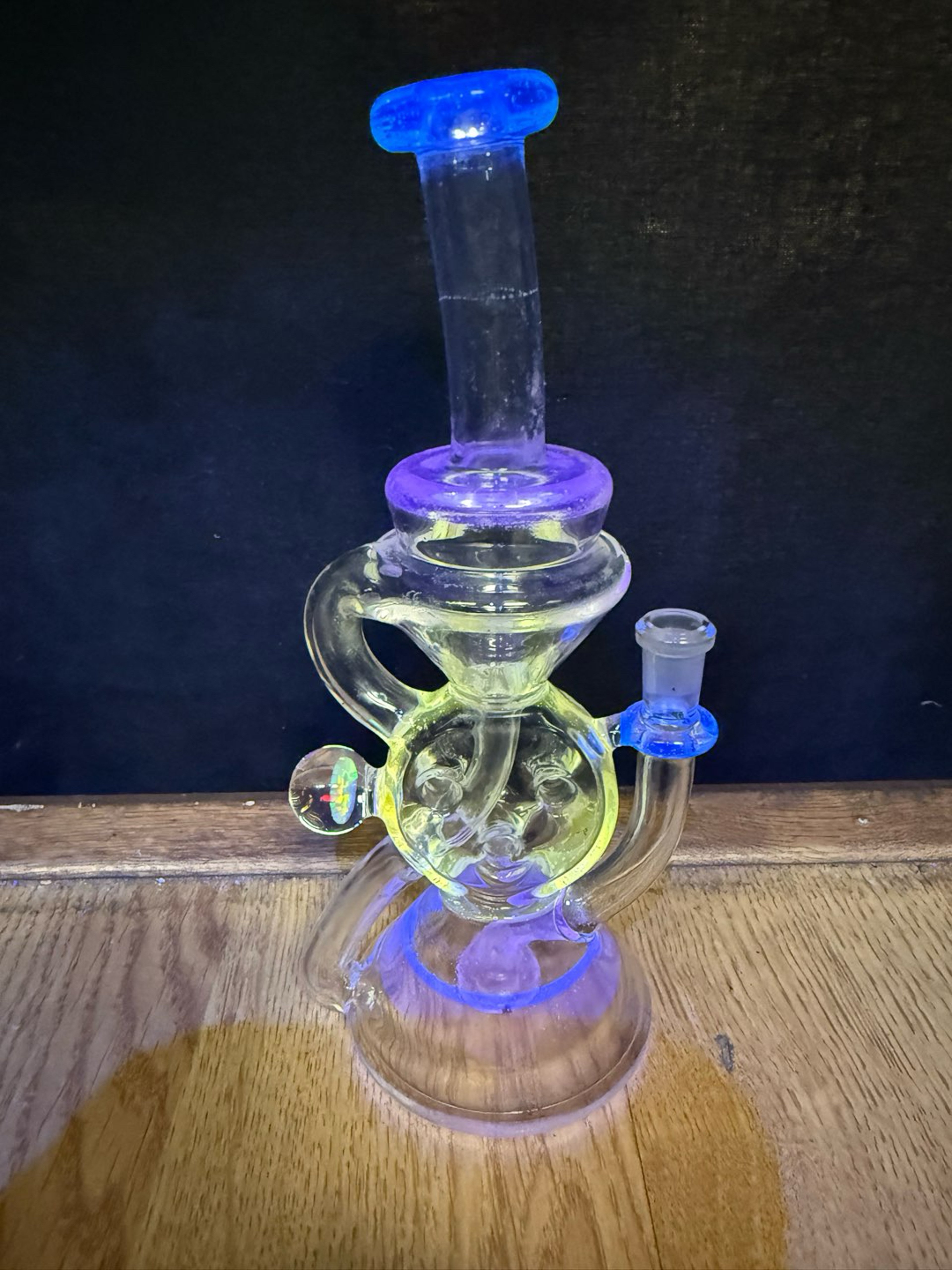Preview pic of A1GLASS SWISSCYCLER UV (BLUE PINK YELLOW PINK (top to bottom))