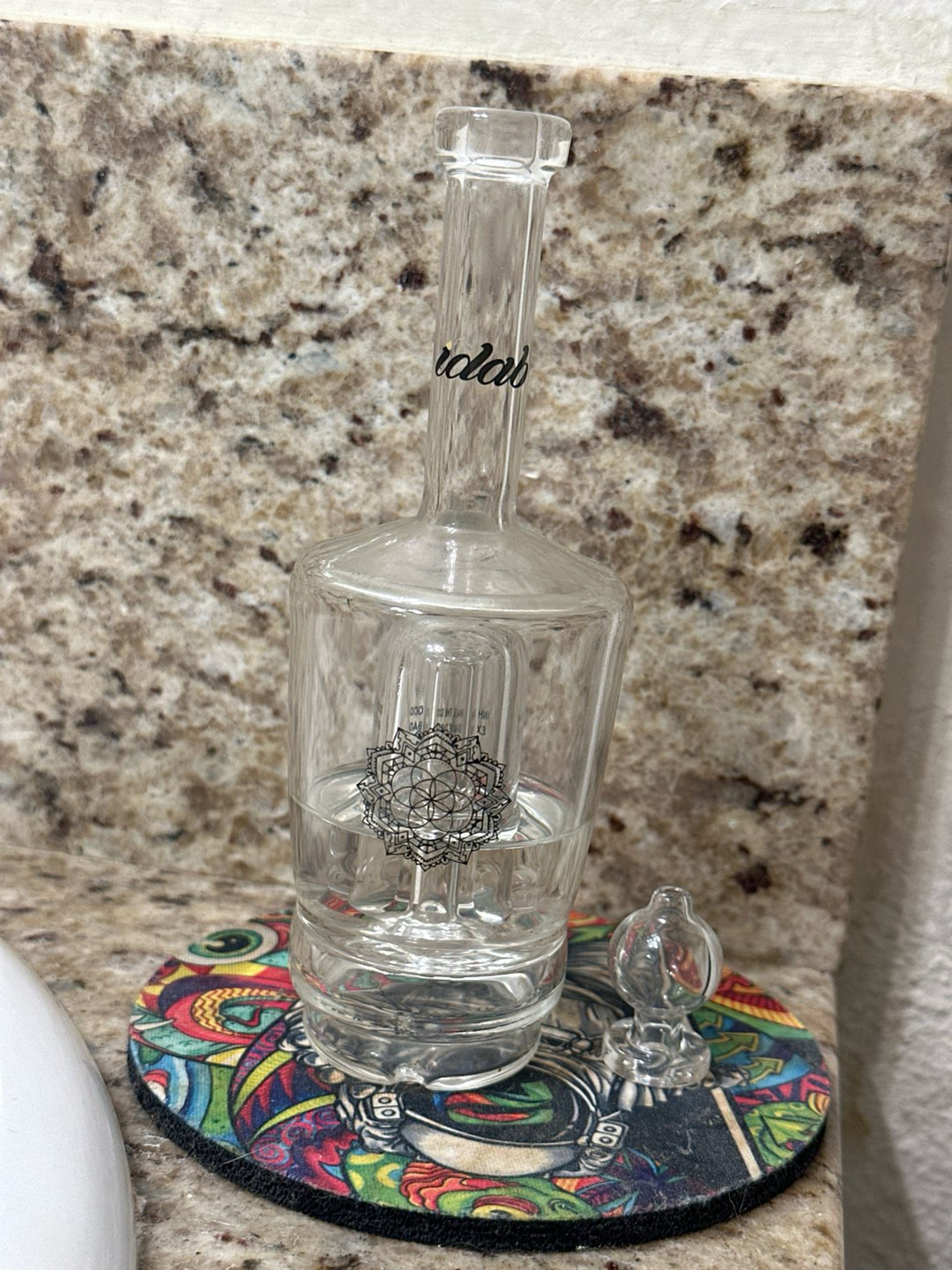 Preview pic of Puffco Idab top glass with zombie handcraft carb cap lot