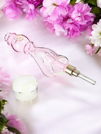 Preview pic of Cali Cloudx The Fountain 🌸 Recycler Nectar Collector in Pink