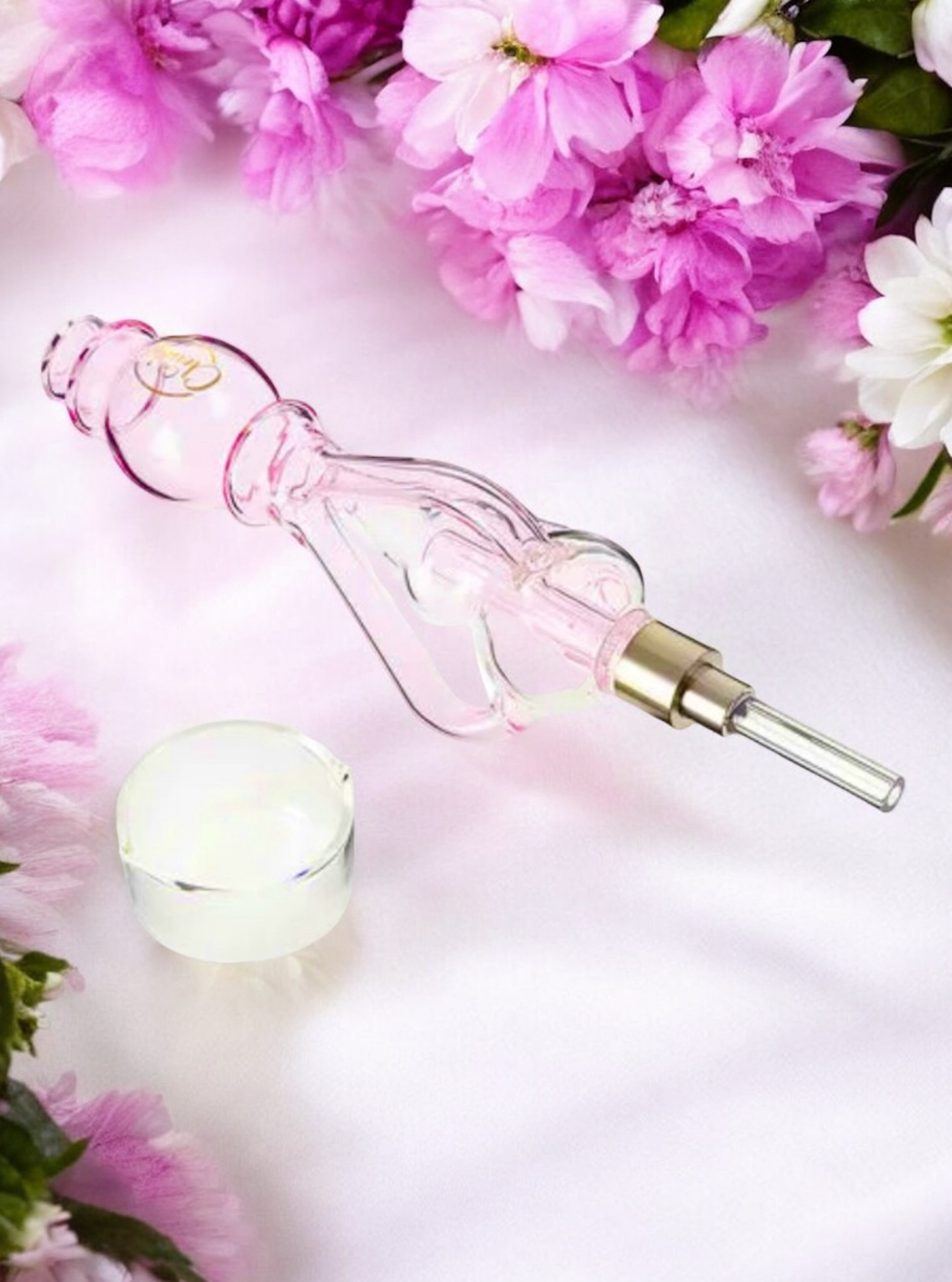 Preview pic of Cali Cloudx The Fountain 🌸 Recycler Nectar Collector in Pink